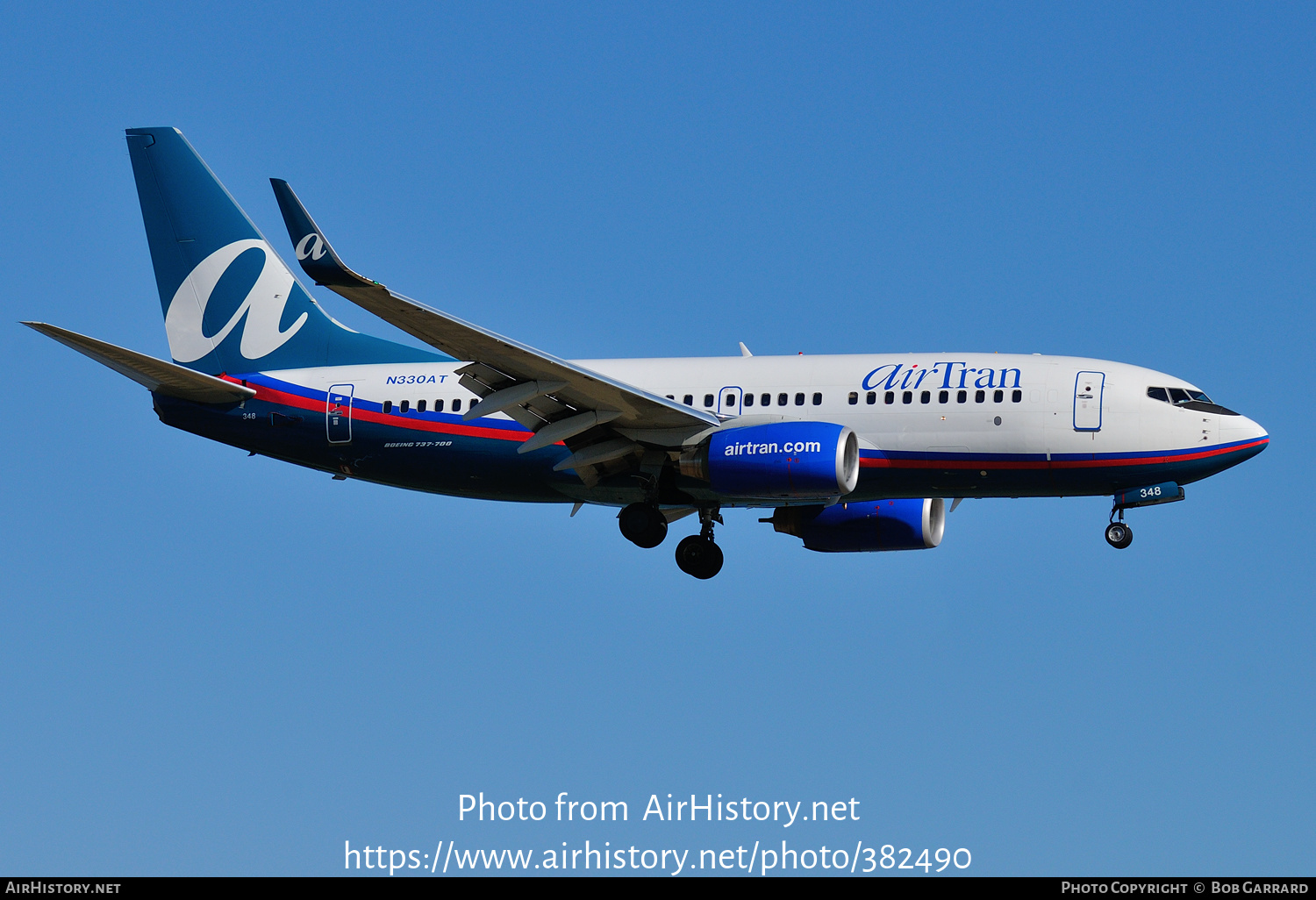 Aircraft Photo of N330AT | Boeing 737-7BD | AirTran | AirHistory.net #382490