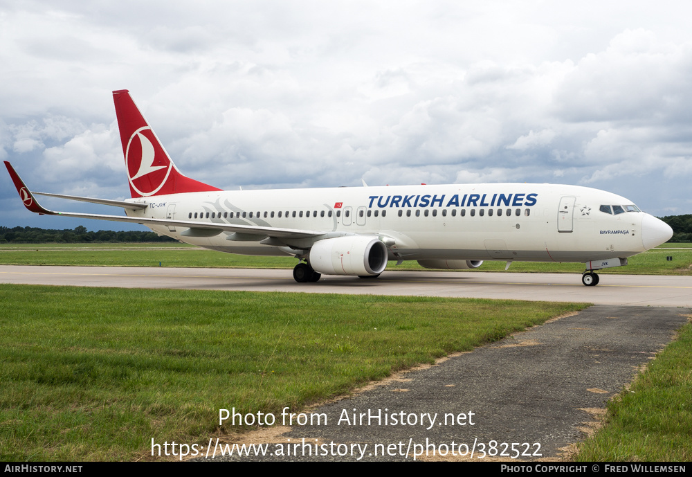 Aircraft Photo of TC-JVK | Boeing 737-8F2 | Turkish Airlines | AirHistory.net #382522