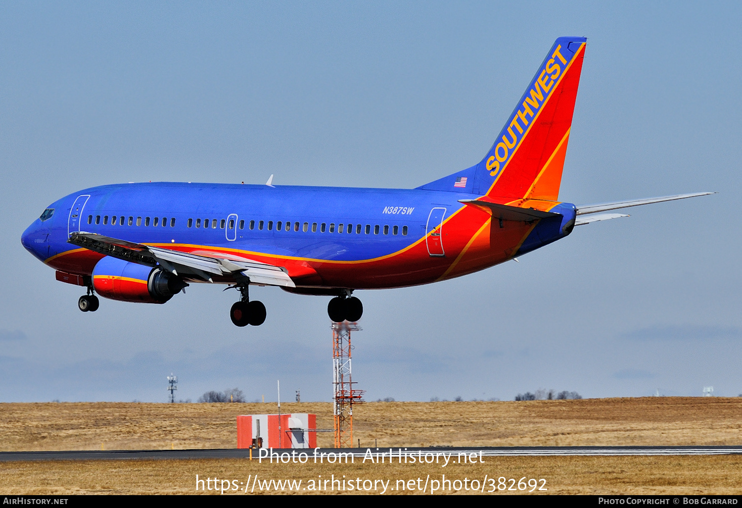 Aircraft Photo of N387SW | Boeing 737-3H4 | Southwest Airlines | AirHistory.net #382692