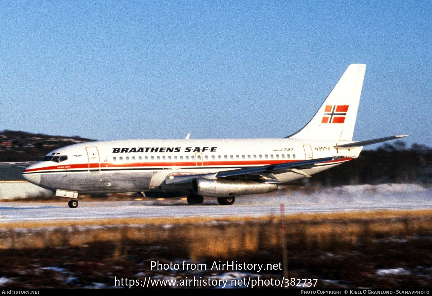 Aircraft Photo of N891FS | Boeing 737-205/Adv | Braathens SAFE | AirHistory.net #382737