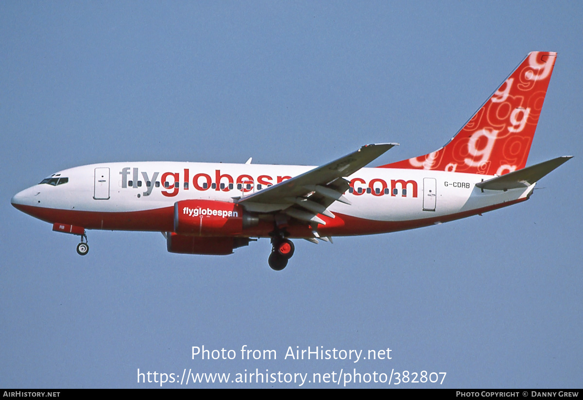 Aircraft Photo of G-CDRB | Boeing 737-683 | Flyglobespan | AirHistory.net #382807