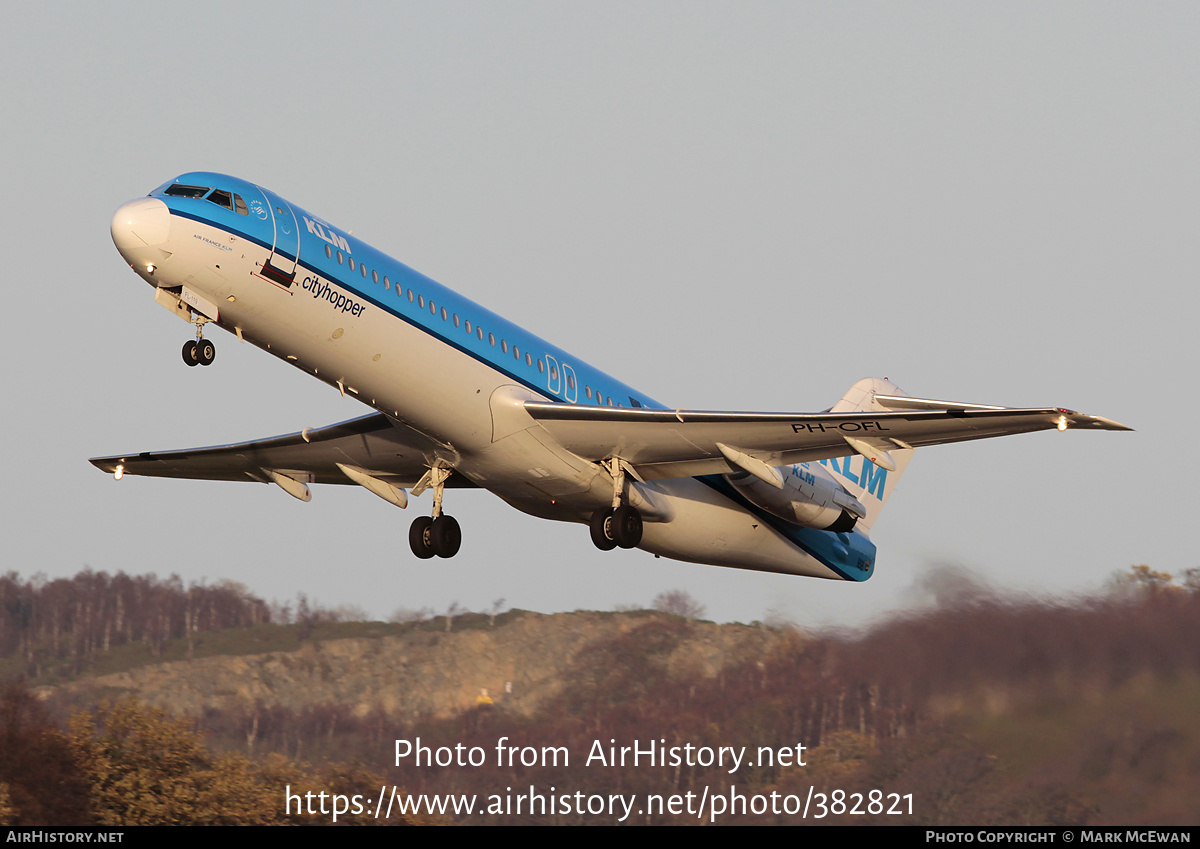 Aircraft Photo of PH-OFL | Fokker 100 (F28-0100) | KLM Cityhopper | AirHistory.net #382821