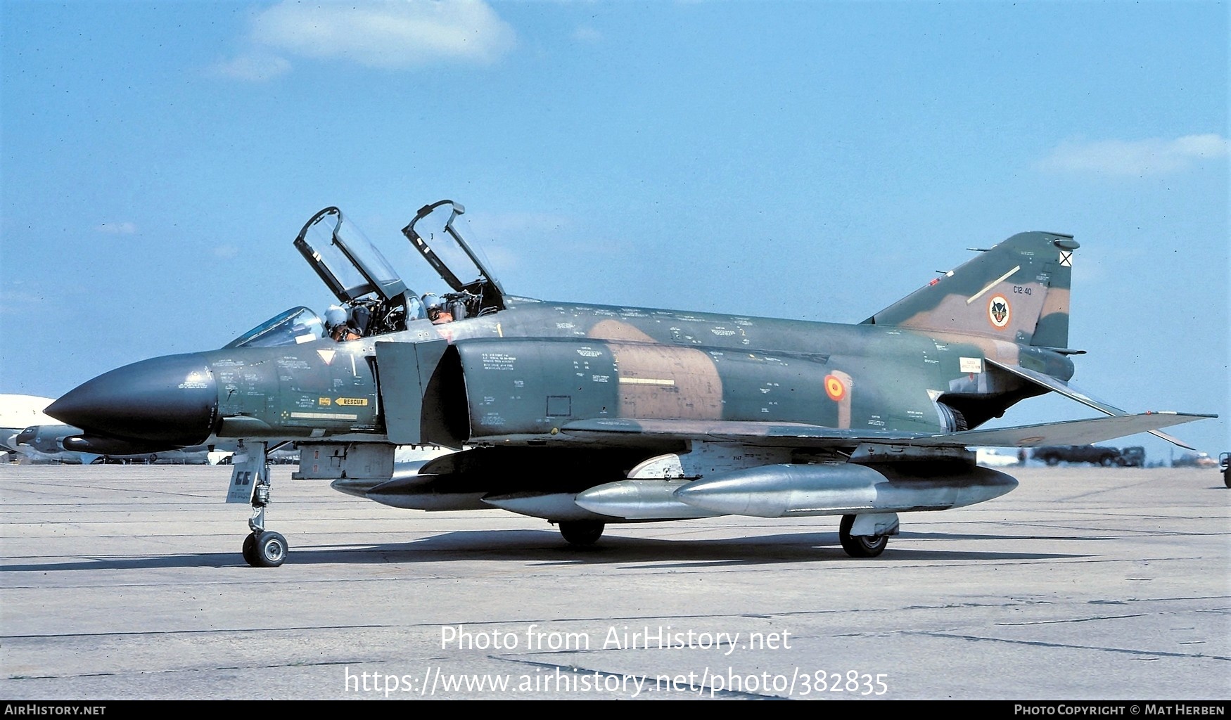 Aircraft Photo of C12-40 | McDonnell F-4C Phantom II | Spain - Air Force | AirHistory.net #382835