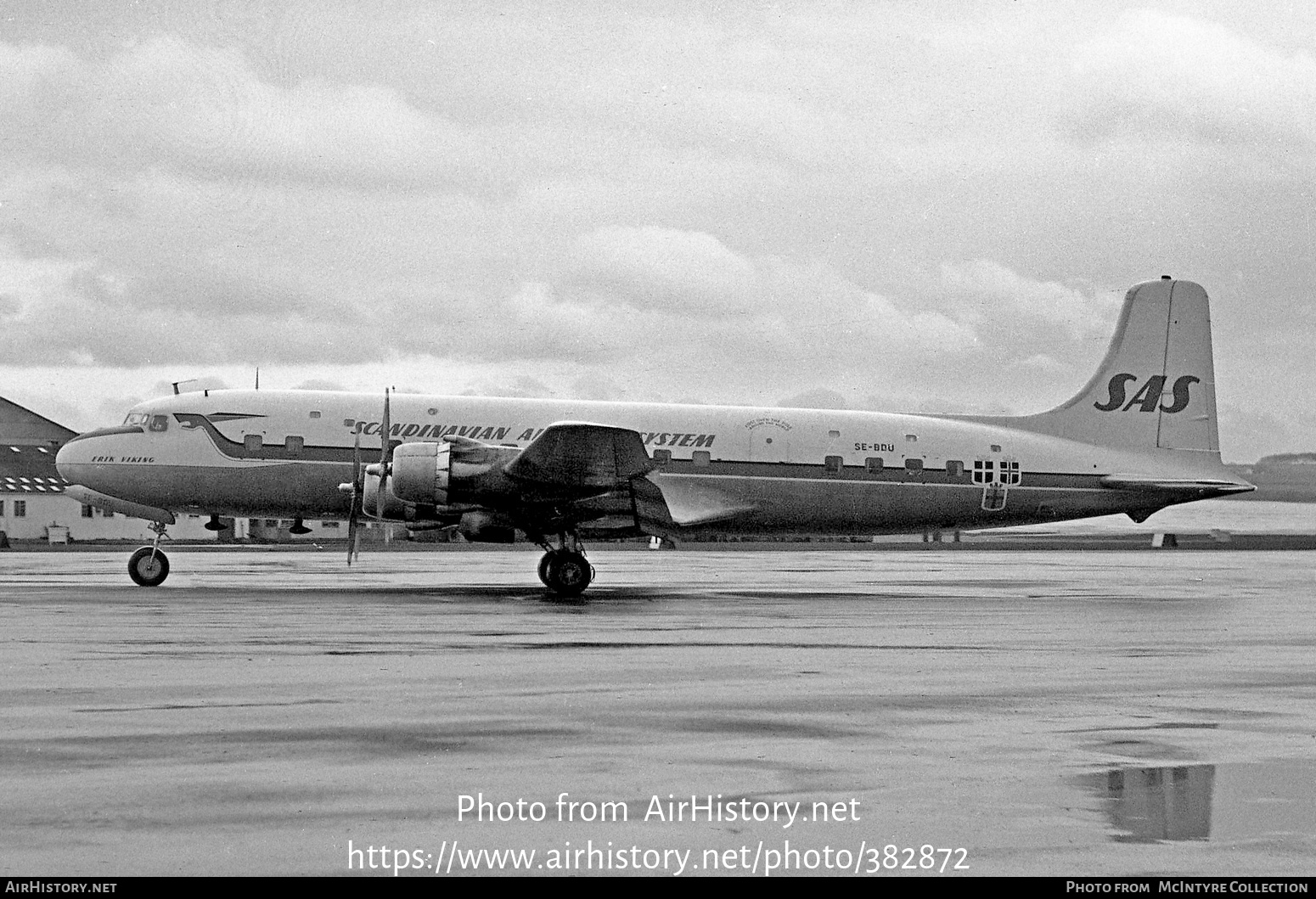 Aircraft Photo of SE-BDU | Douglas DC-6B | Scandinavian Airlines System - SAS | AirHistory.net #382872