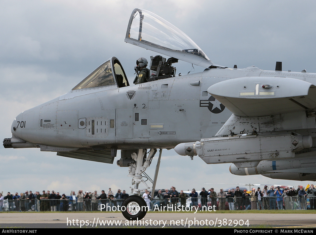 Aircraft Photo of 78-0701 | Fairchild A-10A Thunderbolt II | USA - Air Force | AirHistory.net #382904