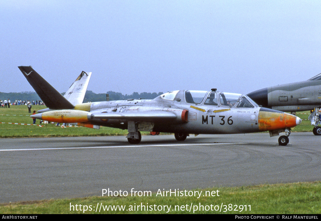 Aircraft Photo of MT36 | Fouga CM-170R Magister | Belgium - Air Force | AirHistory.net #382911