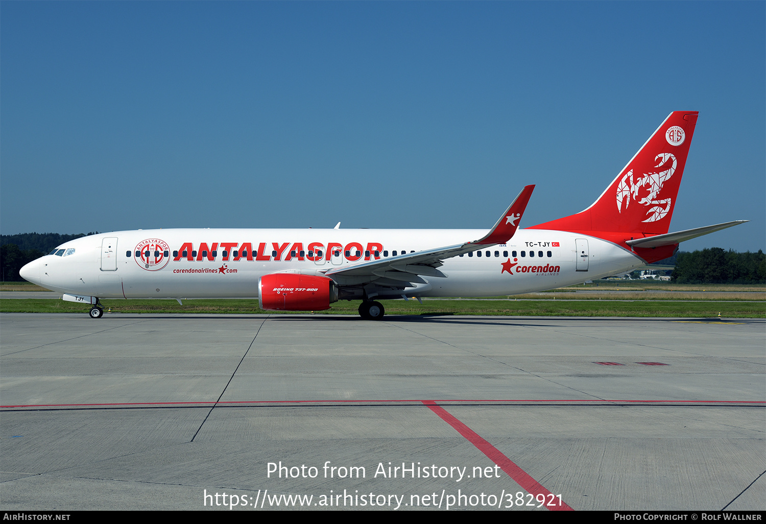 Aircraft Photo of TC-TJY | Boeing 737-8AS | Corendon Airlines | AirHistory.net #382921