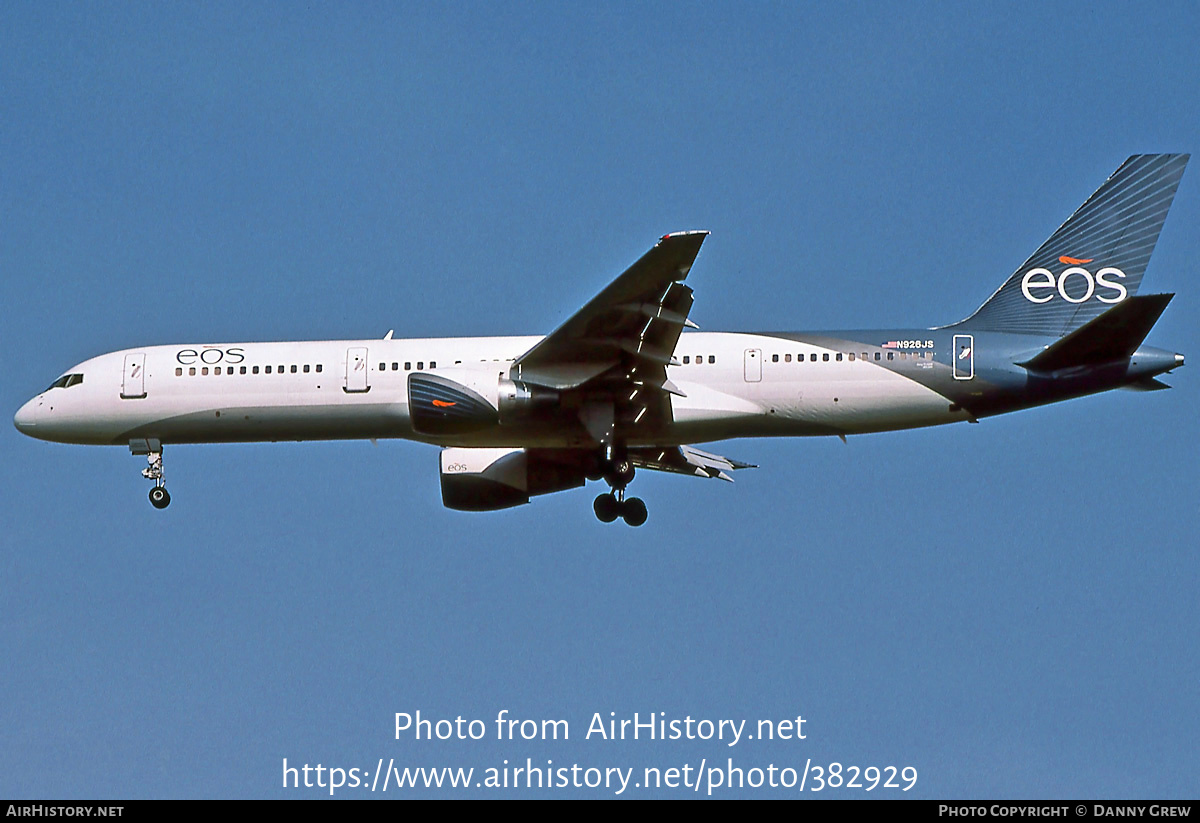 Aircraft Photo of N926JS | Boeing 757-2Q8 | Eos Airlines | AirHistory.net #382929