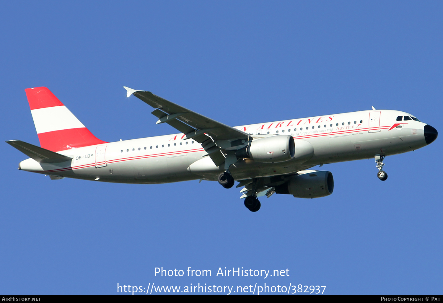 Aircraft Photo of OE-LBP | Airbus A320-214 | Austrian Airlines | AirHistory.net #382937