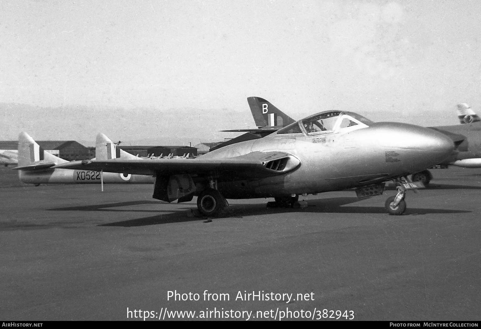 Aircraft Photo of XD522 | De Havilland D.H. 115 Vampire T11 | UK - Air Force | AirHistory.net #382943