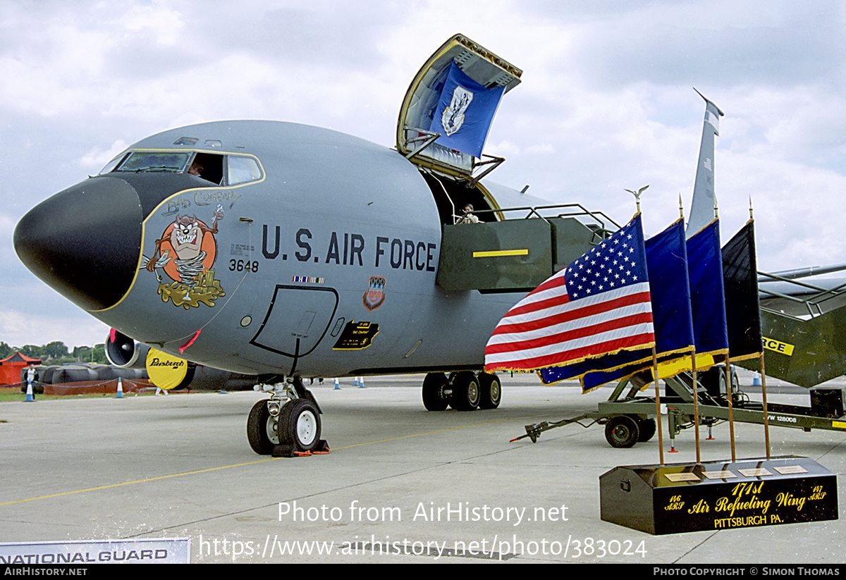 Aircraft Photo of 56-3648 | Boeing KC-135E Stratotanker | USA - Air Force | AirHistory.net #383024