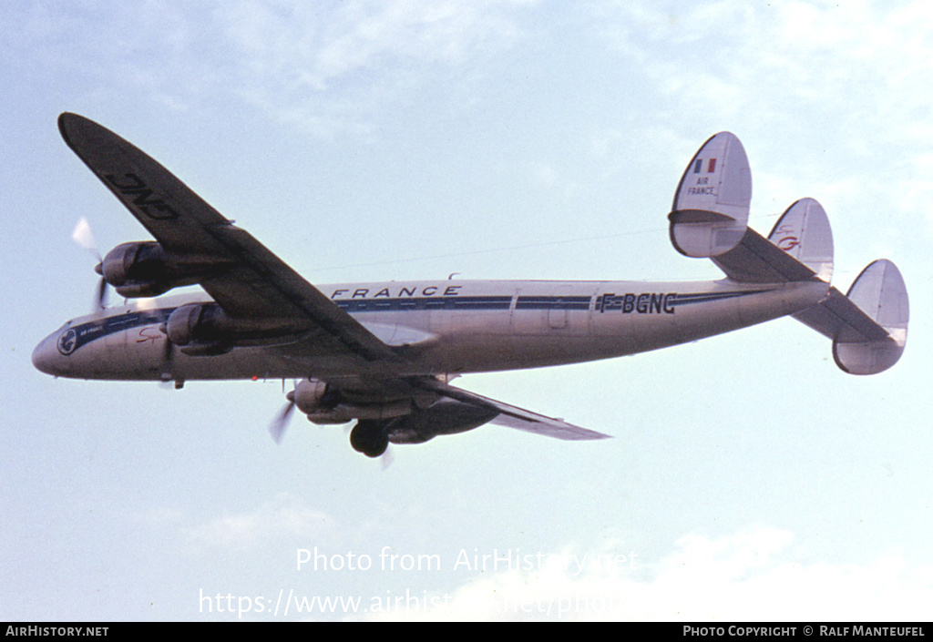 Aircraft Photo of F-BGNC | Lockheed L-1049G(F) Super Constellation | Air France | AirHistory.net #383065