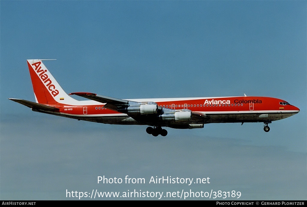 Aircraft Photo of HK-1410 | Boeing 707-359B | Avianca | AirHistory.net #383189