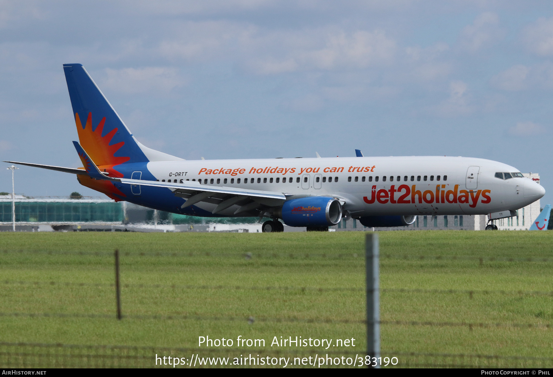 Aircraft Photo of G-DRTT | Boeing 737-8Q8 | Jet2 Holidays | AirHistory.net #383190