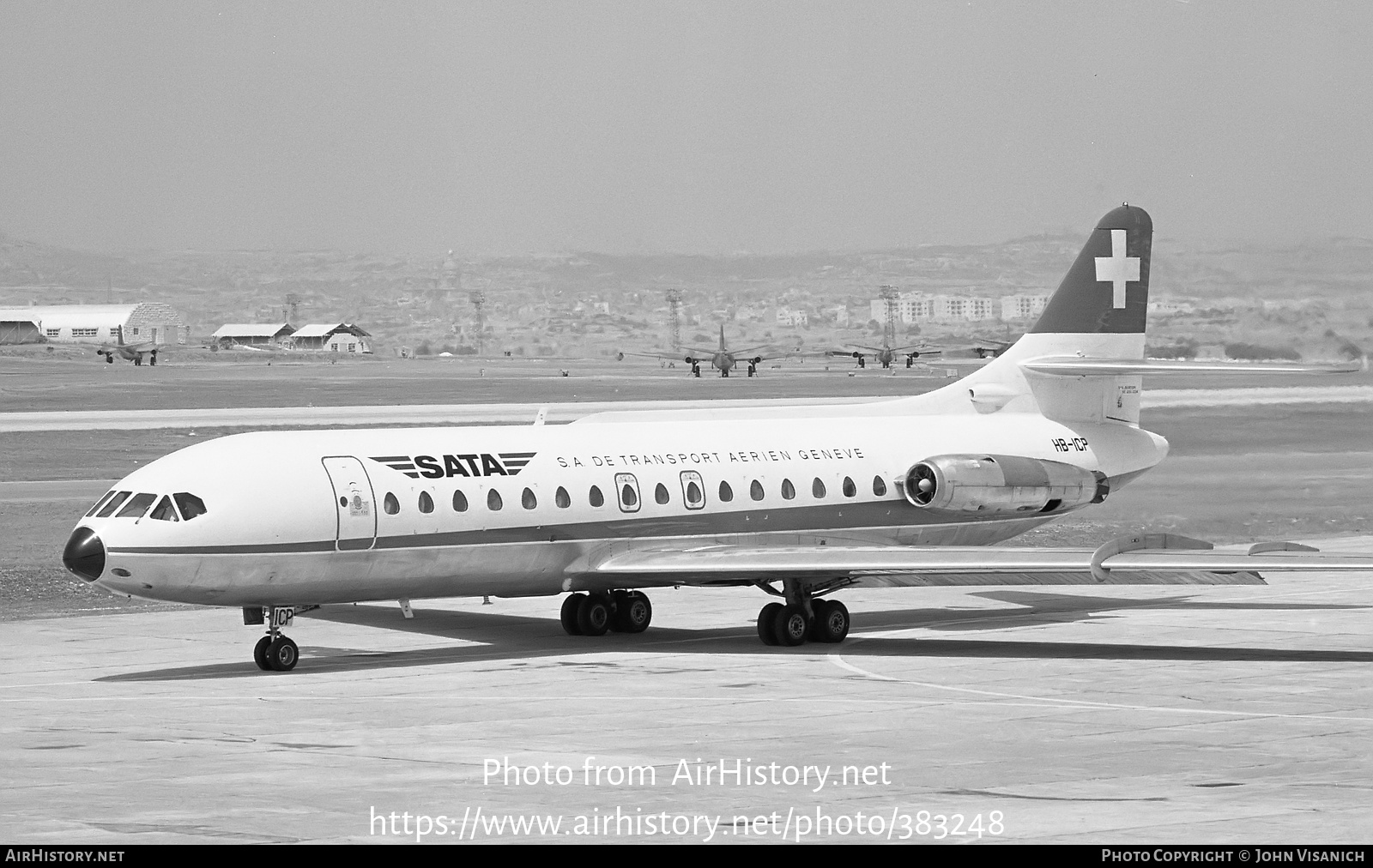 Aircraft Photo of HB-ICP | Sud SE-210 Caravelle VI-R | SATA - SA de Transport Aérien | AirHistory.net #383248