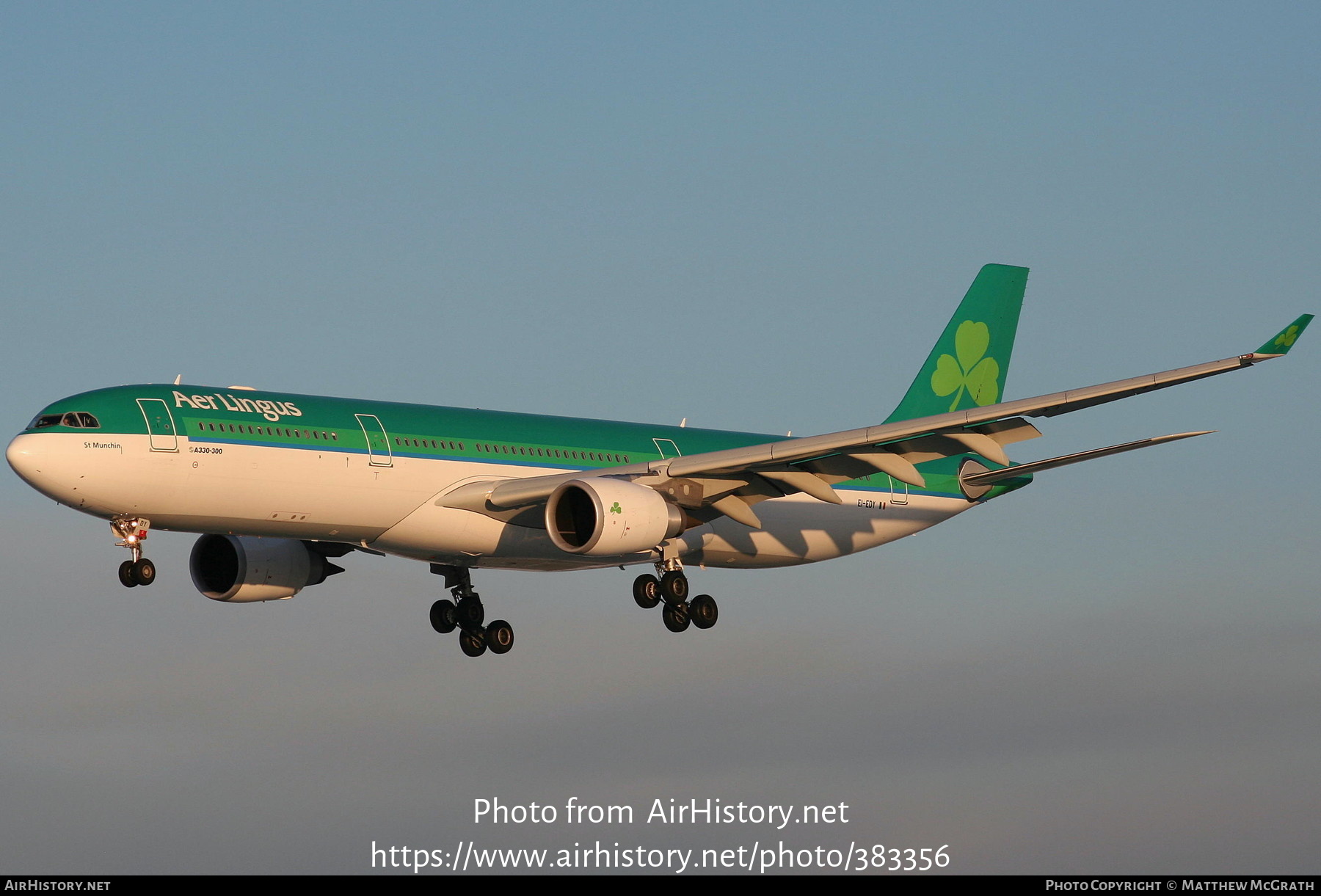 Aircraft Photo of EI-EDY | Airbus A330-302 | Aer Lingus | AirHistory.net #383356