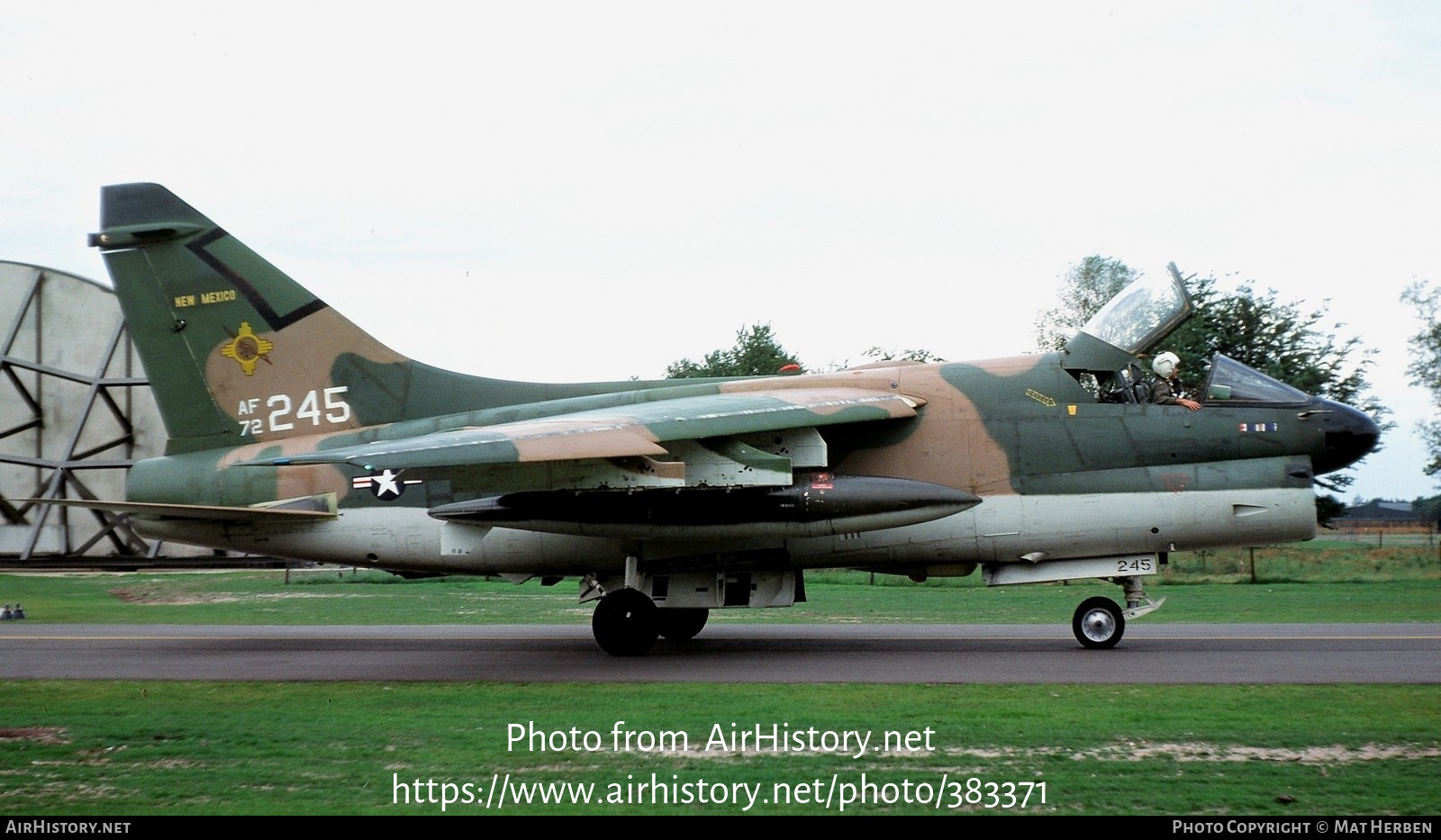 Aircraft Photo of 72-0245 / AF72-245 | LTV A-7D Corsair II | USA - Air Force | AirHistory.net #383371