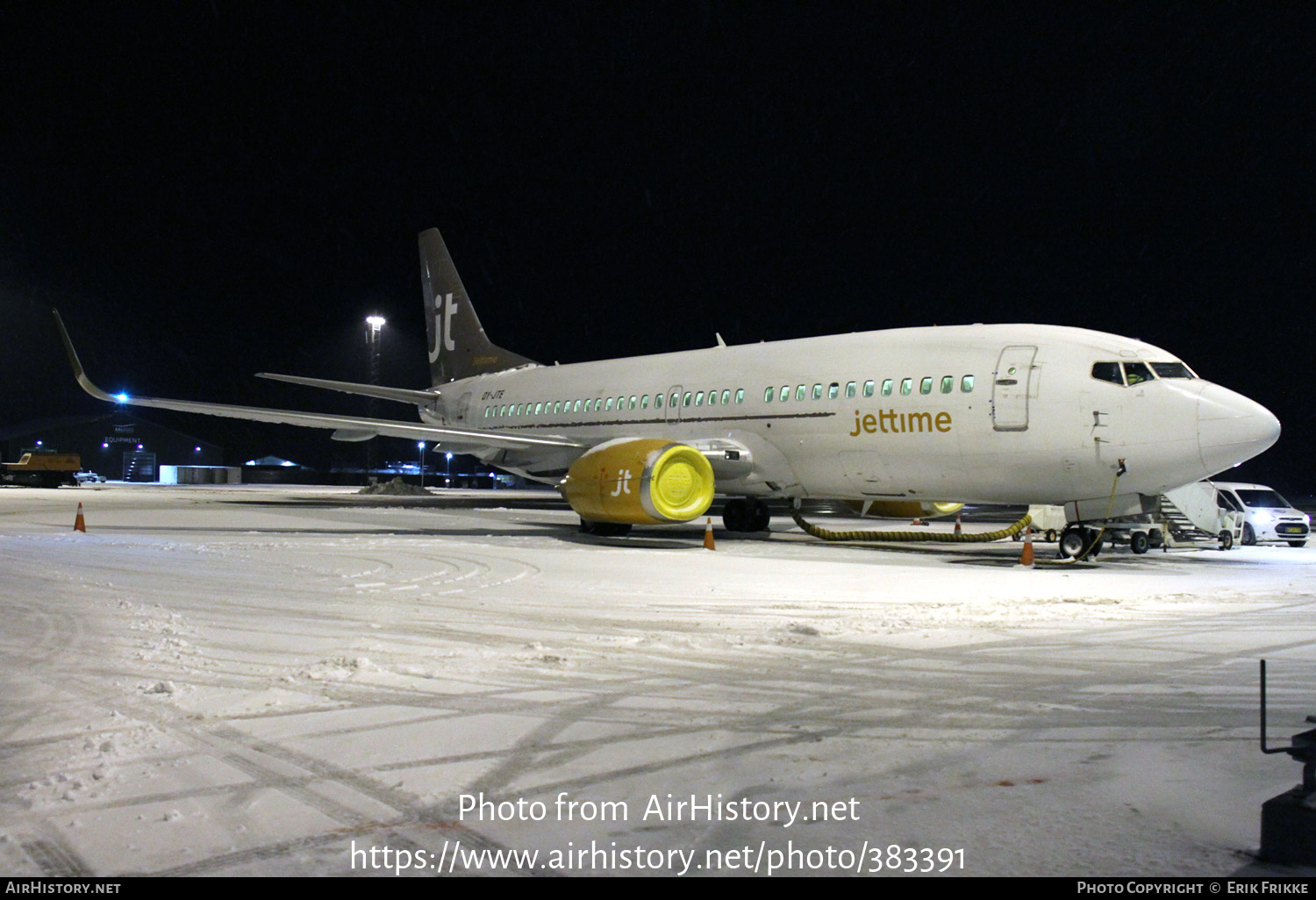 Aircraft Photo of OY-JTE | Boeing 737-3L9 | Jettime | AirHistory.net #383391