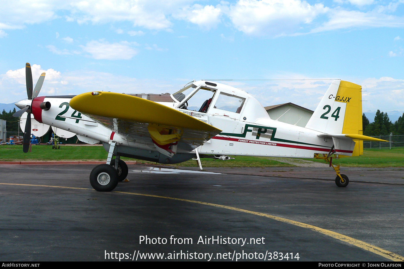 Aircraft Photo of C-GJJX | Air Tractor AT-802 | Forest Protection Ltd - FPL | AirHistory.net #383414