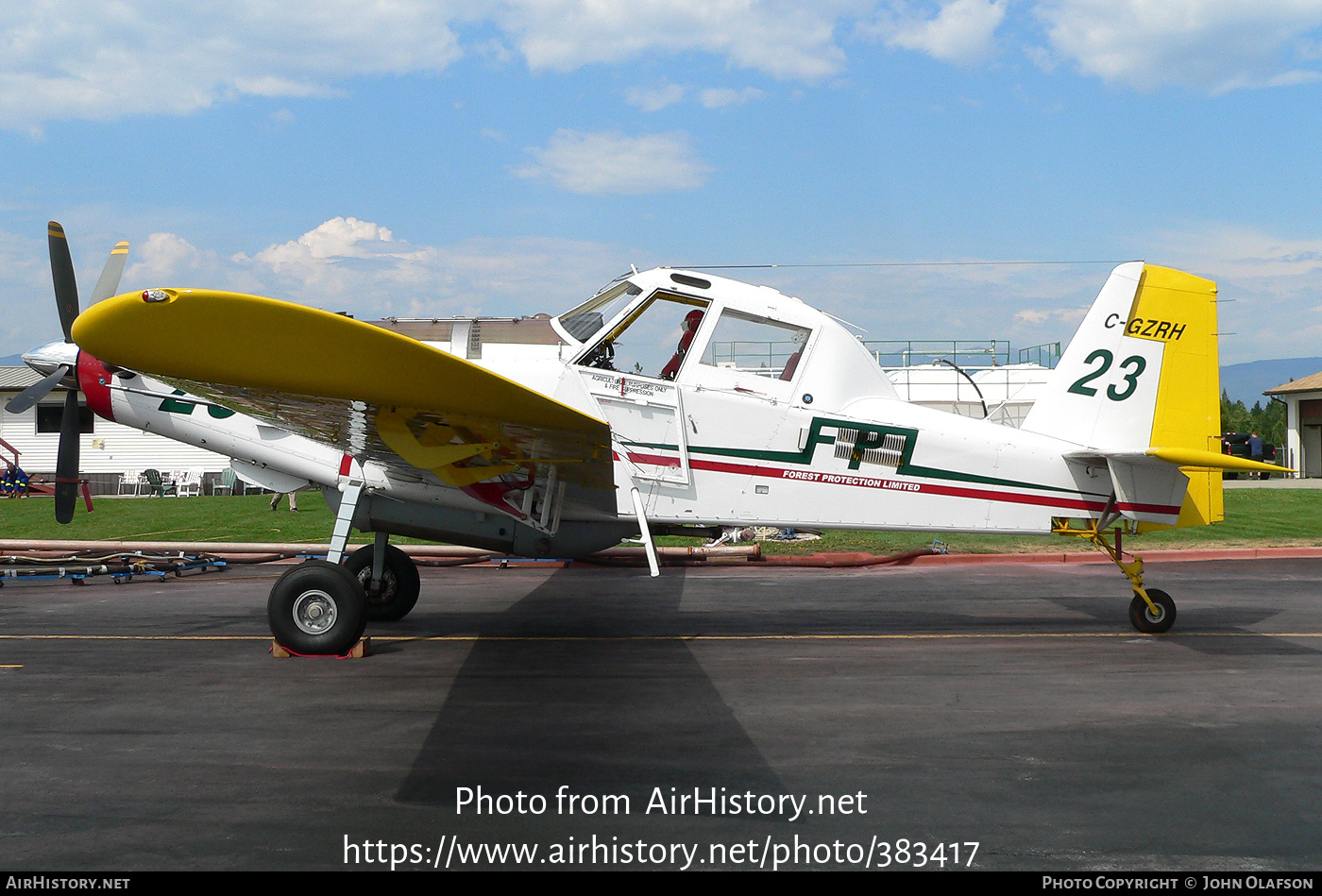 Aircraft Photo of C-GZRH | Air Tractor AT-802F (AT-802A) | Forest Protection Ltd - FPL | AirHistory.net #383417