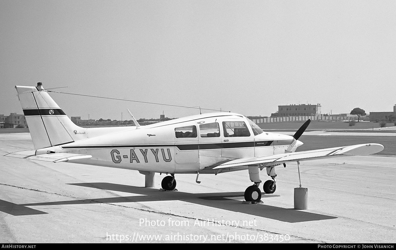 Aircraft Photo of G-AYYU | Beech C23 Sundowner 180 | AirHistory.net #383450