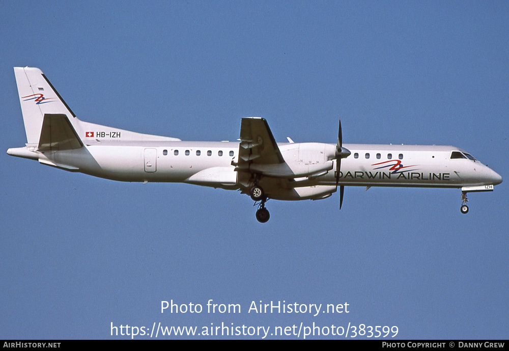 Aircraft Photo of HB-IZH | Saab 2000 | Darwin Airline | AirHistory.net #383599