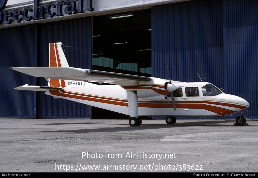 Aircraft Photo of CF-ZUT | Britten-Norman BN-2A-7 Islander | AirHistory.net #383622