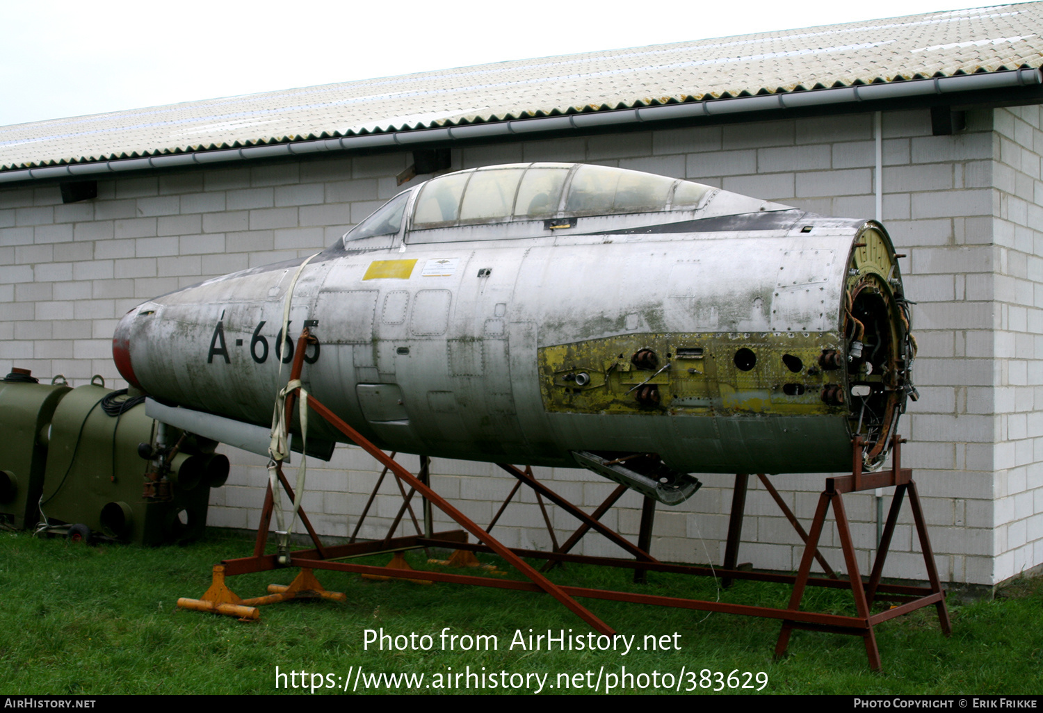 Aircraft Photo of A-665 | Republic F-84G Thunderjet | Denmark - Air Force | AirHistory.net #383629