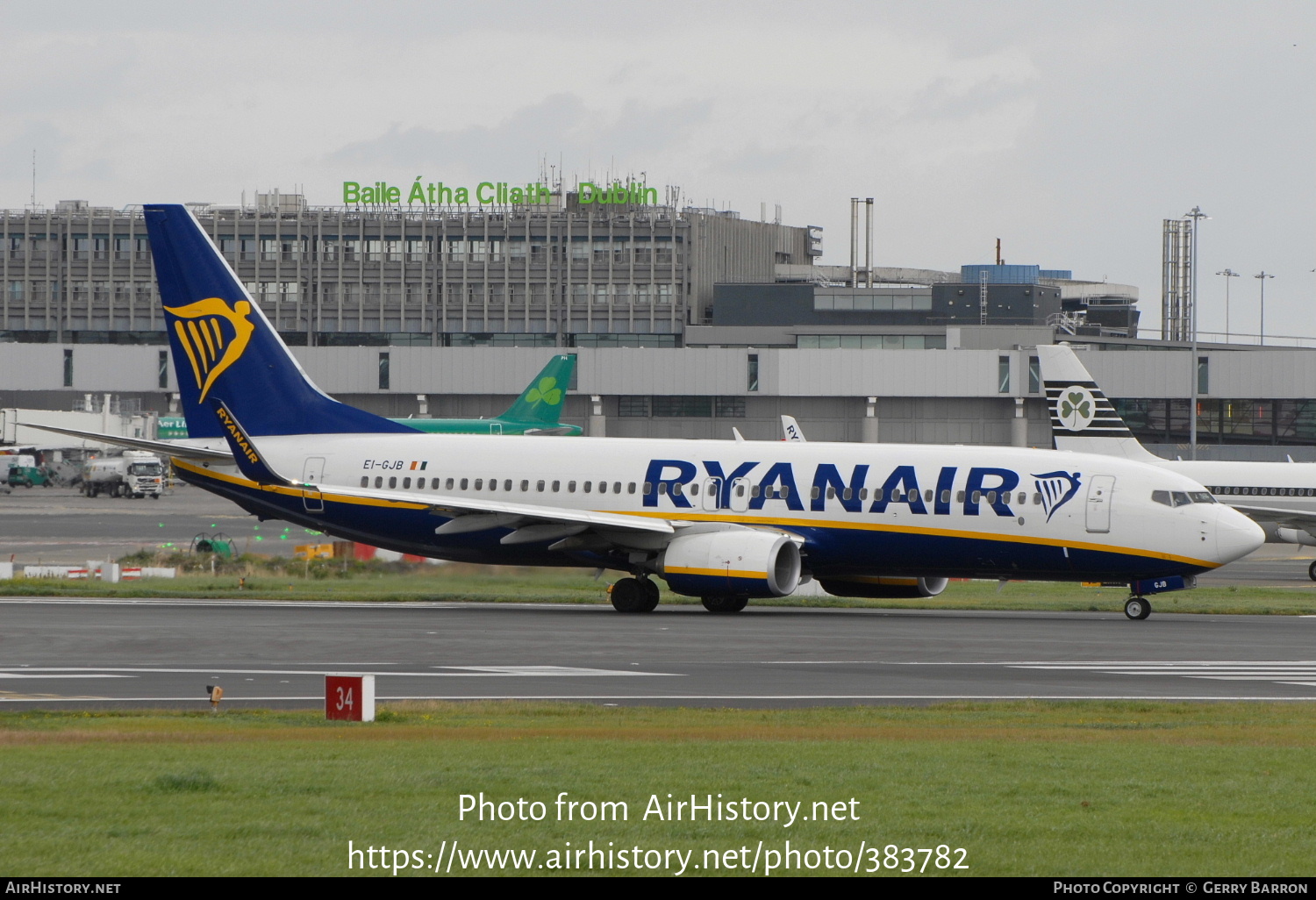 Aircraft Photo of EI-GJB | Boeing 737-800 | Ryanair | AirHistory.net #383782