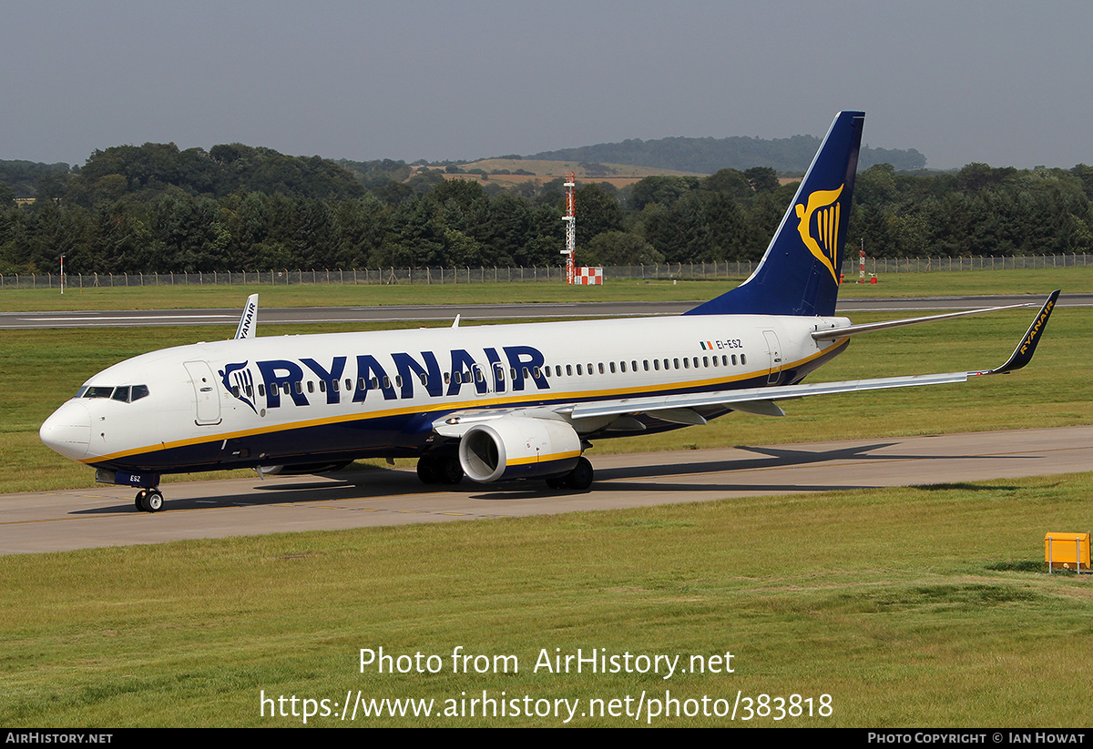 Aircraft Photo of EI-ESZ | Boeing 737-8AS | Ryanair | AirHistory.net #383818