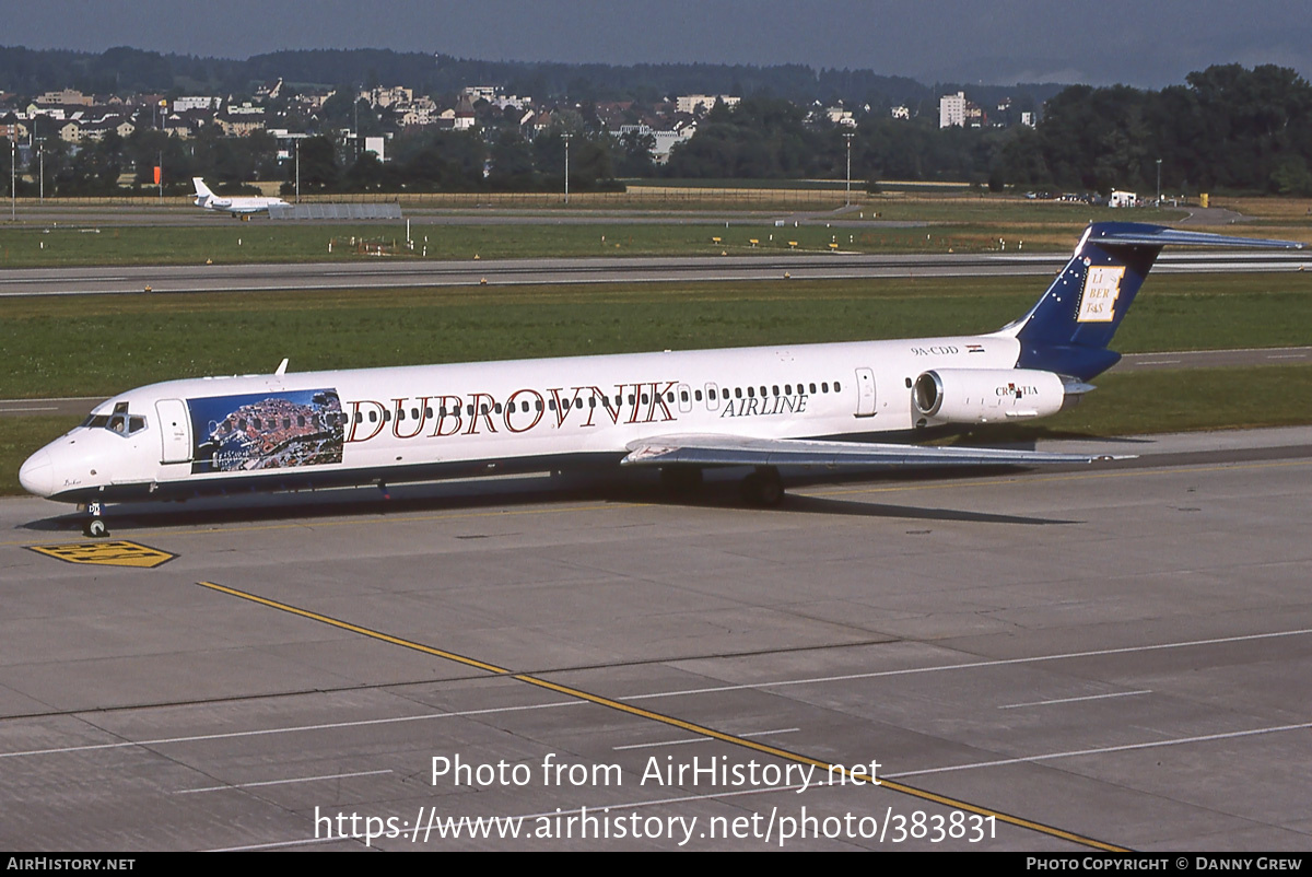 Aircraft Photo of 9A-CDD | McDonnell Douglas MD-82 (DC-9-82) | Dubrovnik Airline | AirHistory.net #383831