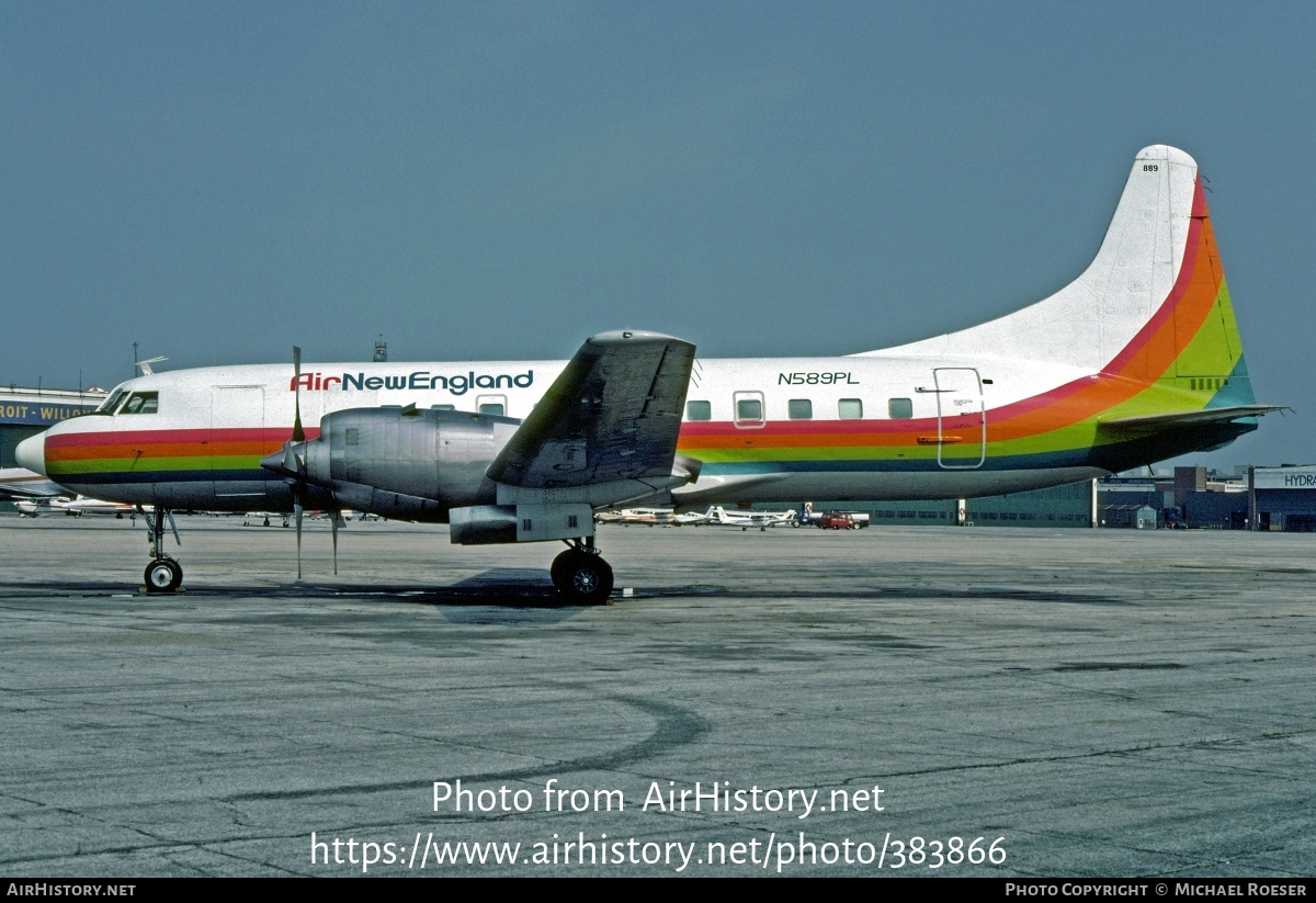 Aircraft Photo of N589PL | Convair 580 | Air New England | AirHistory.net #383866