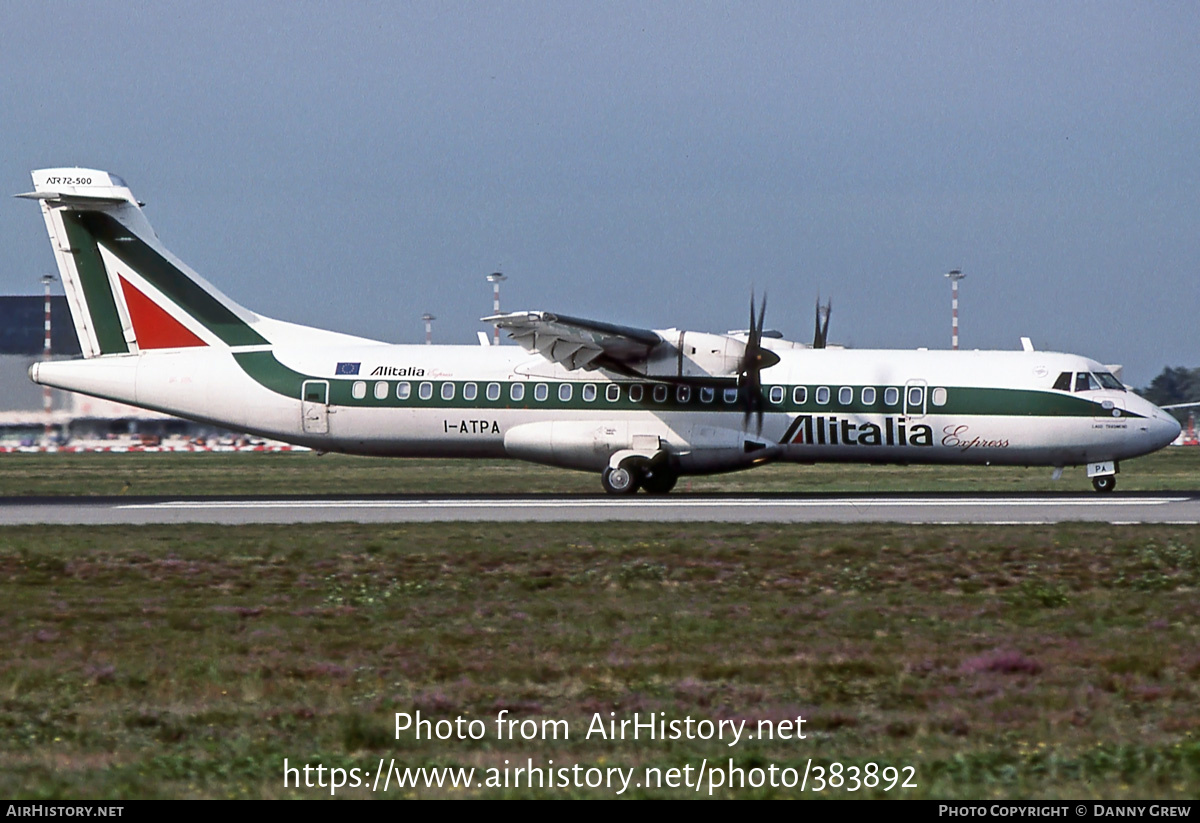 Aircraft Photo of I-ATPA | ATR ATR-72-500 (ATR-72-212A) | Alitalia Express | AirHistory.net #383892