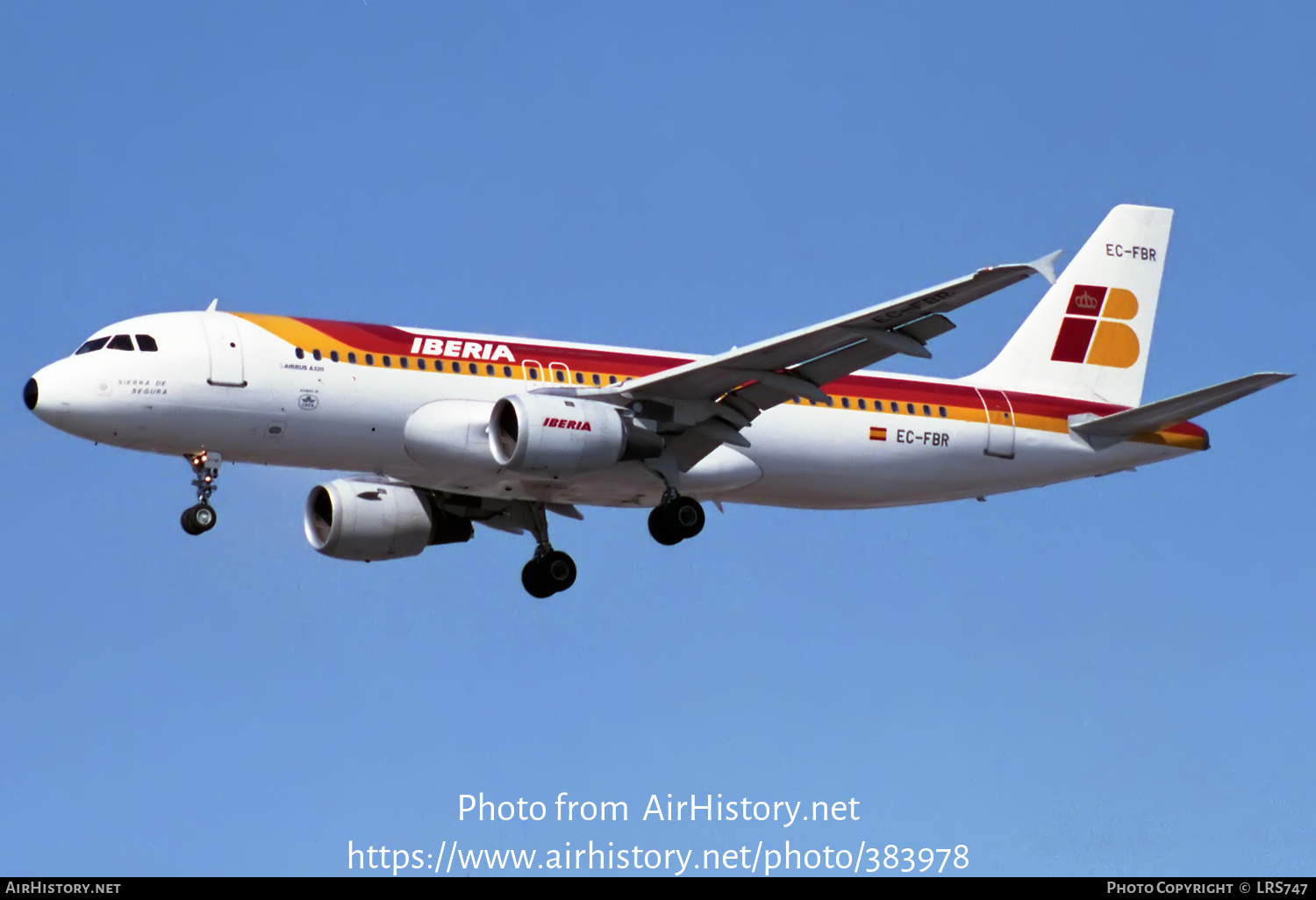 Aircraft Photo of EC-FBR | Airbus A320-211 | Iberia | AirHistory.net #383978