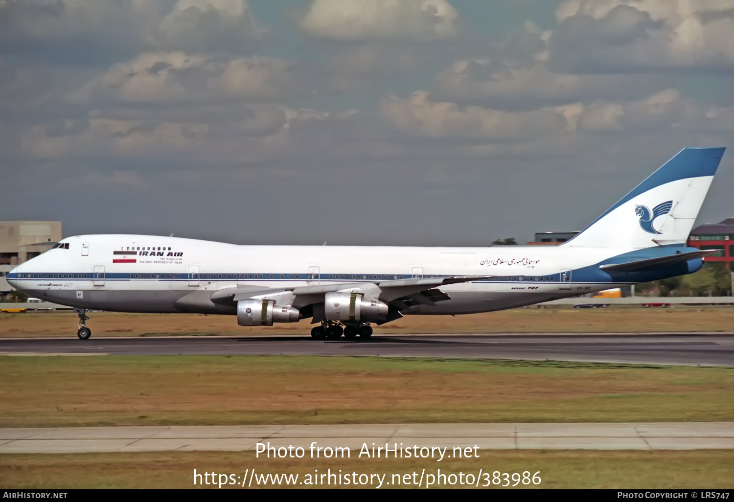 Aircraft Photo of EP-IAG | Boeing 747-286BM | Iran Air | AirHistory.net #383986