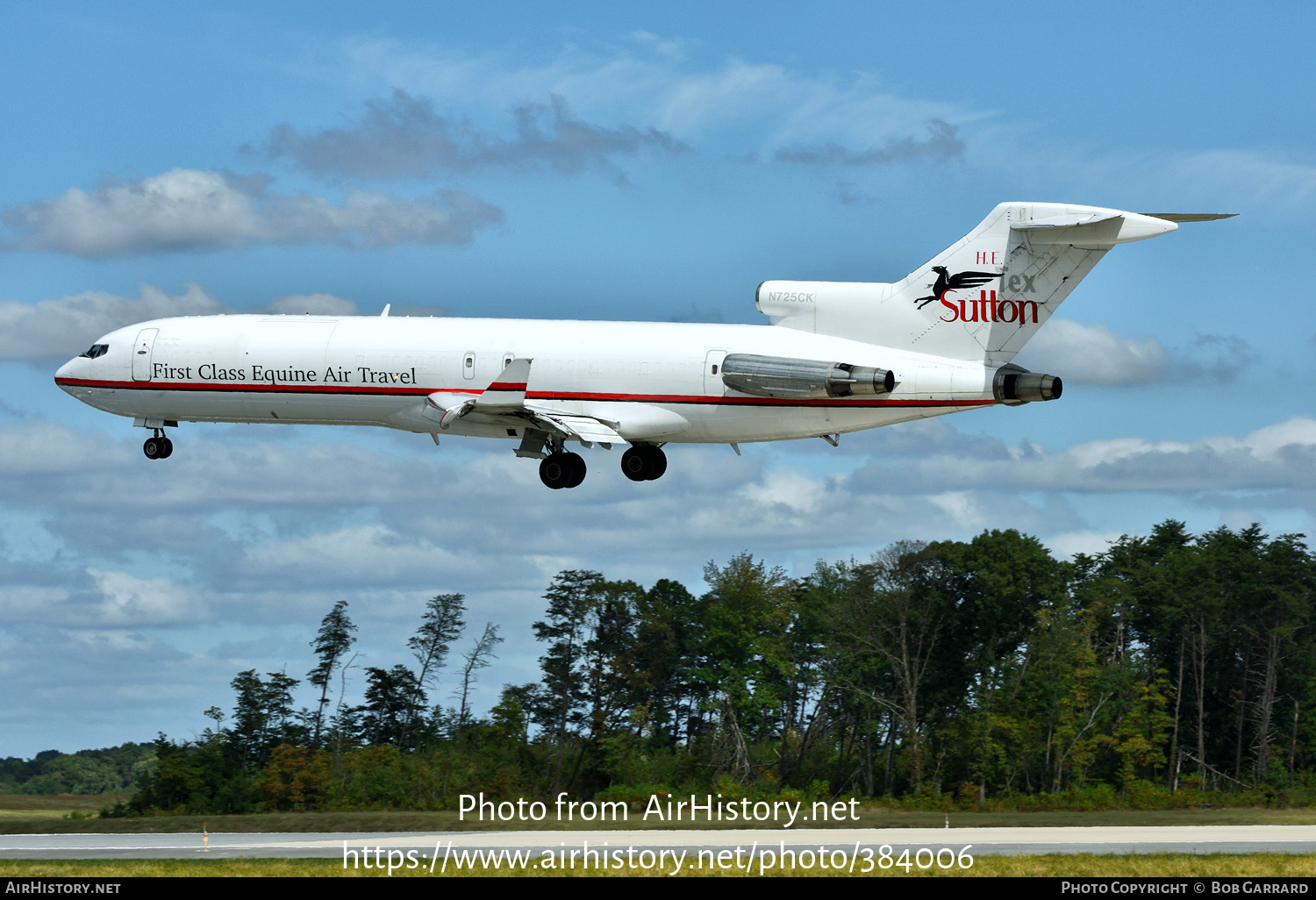 Aircraft Photo of N725CK | Boeing 727-224 | Tex Sutton Equine Air Transportation | AirHistory.net #384006