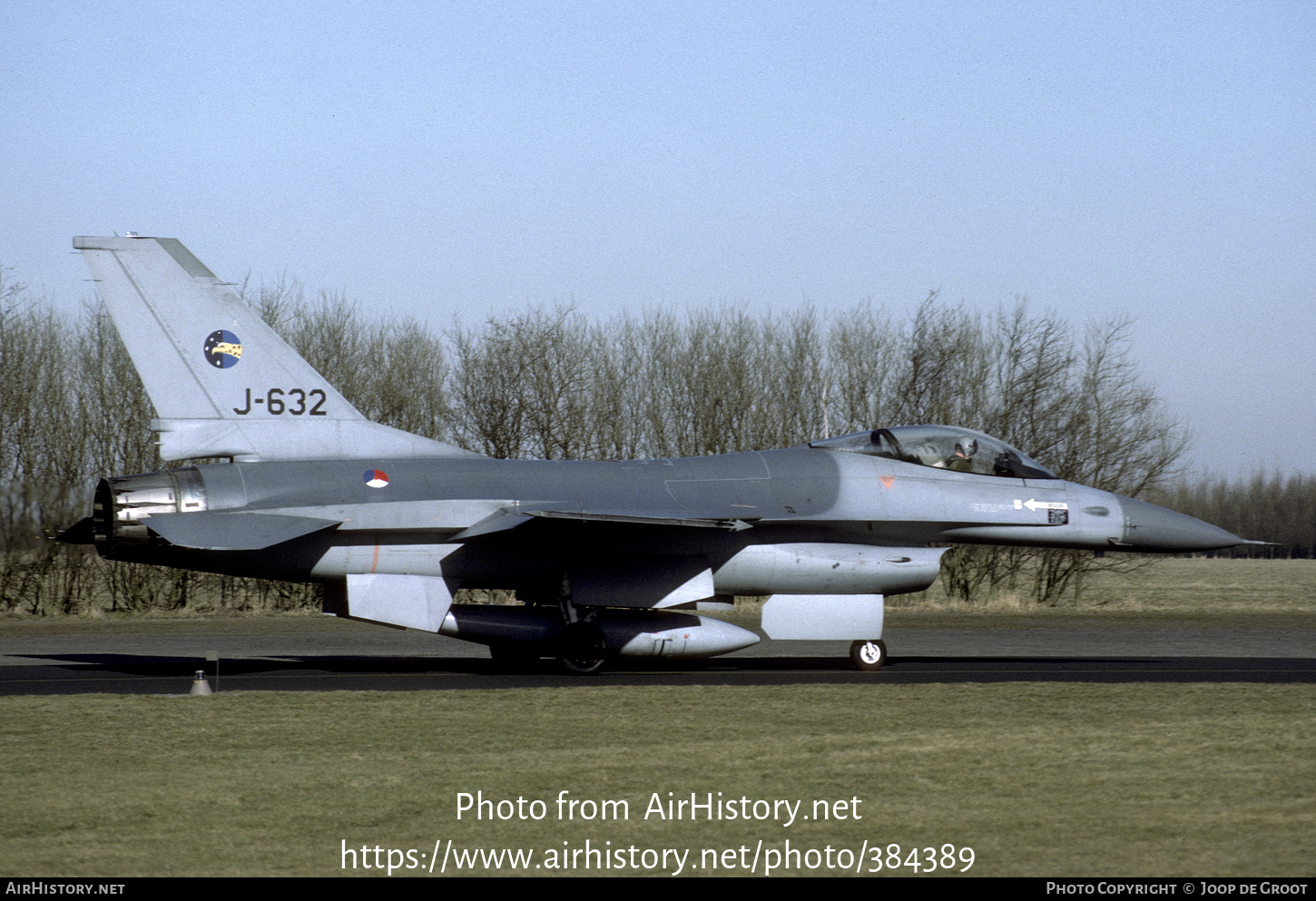 Aircraft Photo of J-632 | General Dynamics F-16A(R) Fighting Falcon | Netherlands - Air Force | AirHistory.net #384389