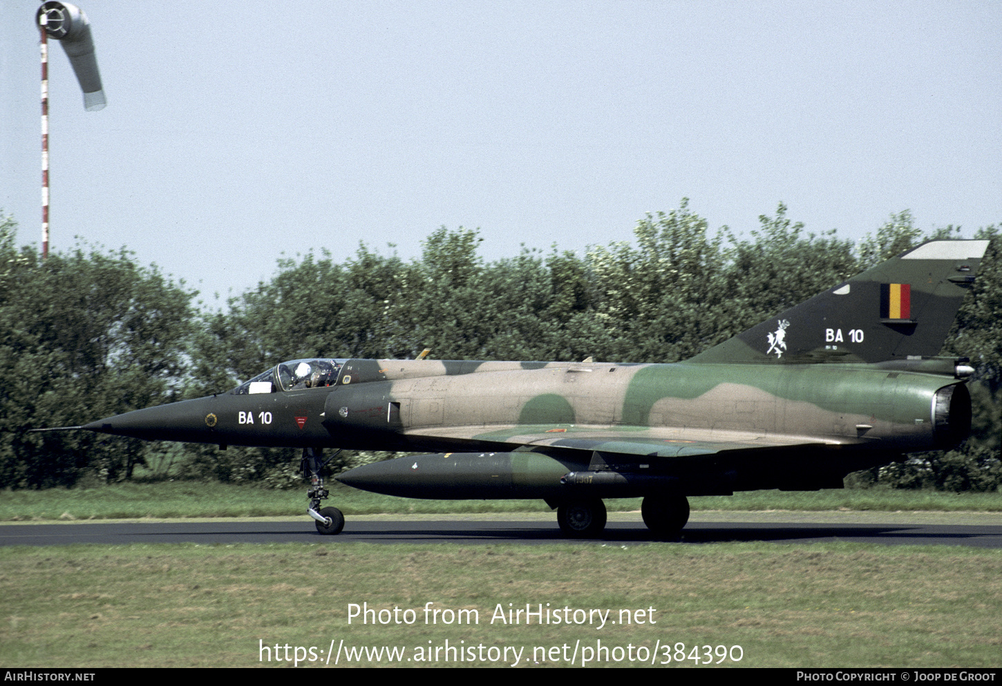 Aircraft Photo of BA10 | Dassault Mirage 5BA | Belgium - Air Force | AirHistory.net #384390