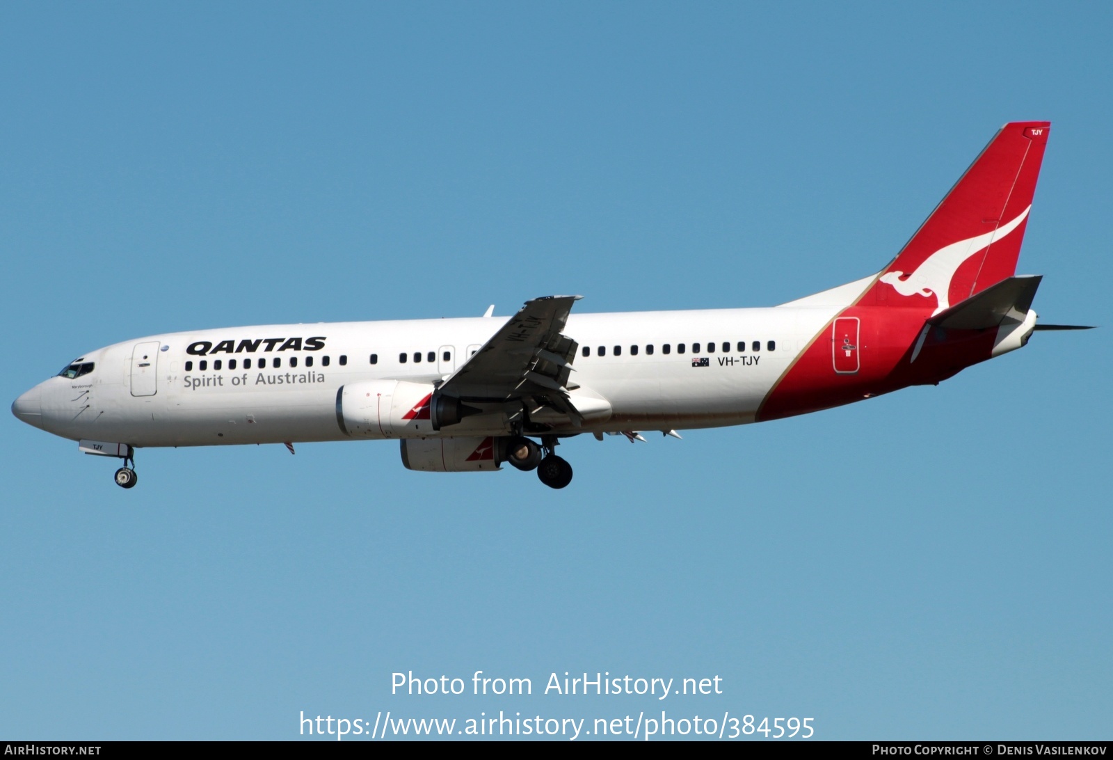 Aircraft Photo of VH-TJY | Boeing 737-476 | Qantas | AirHistory.net #384595