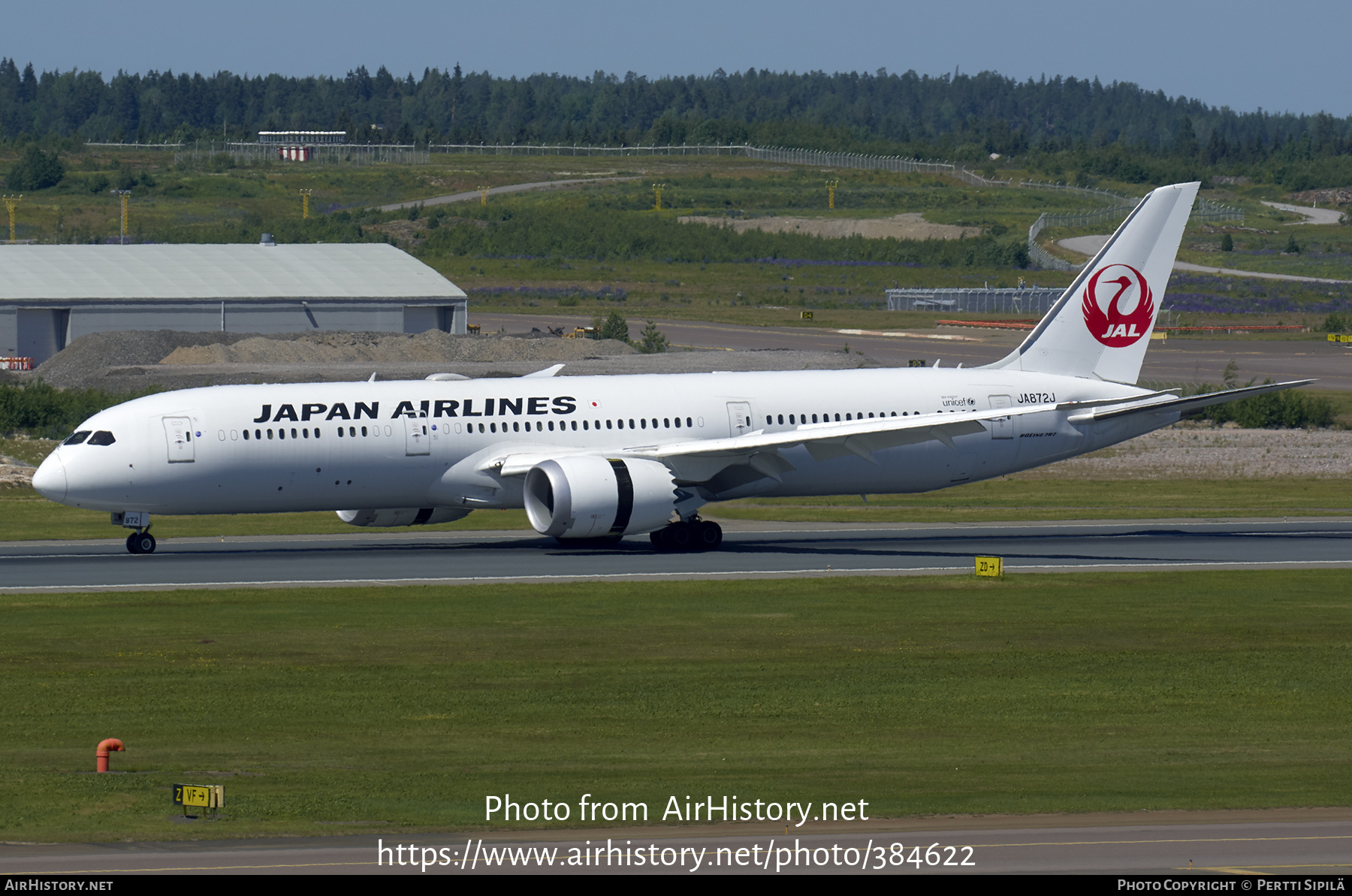 Aircraft Photo of JA872J | Boeing 787-9 Dreamliner | Japan Airlines - JAL | AirHistory.net #384622