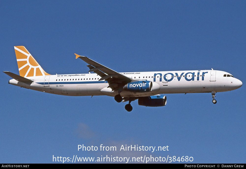 Aircraft Photo of SE-RDO | Airbus A321-231 | Novair | AirHistory.net #384680