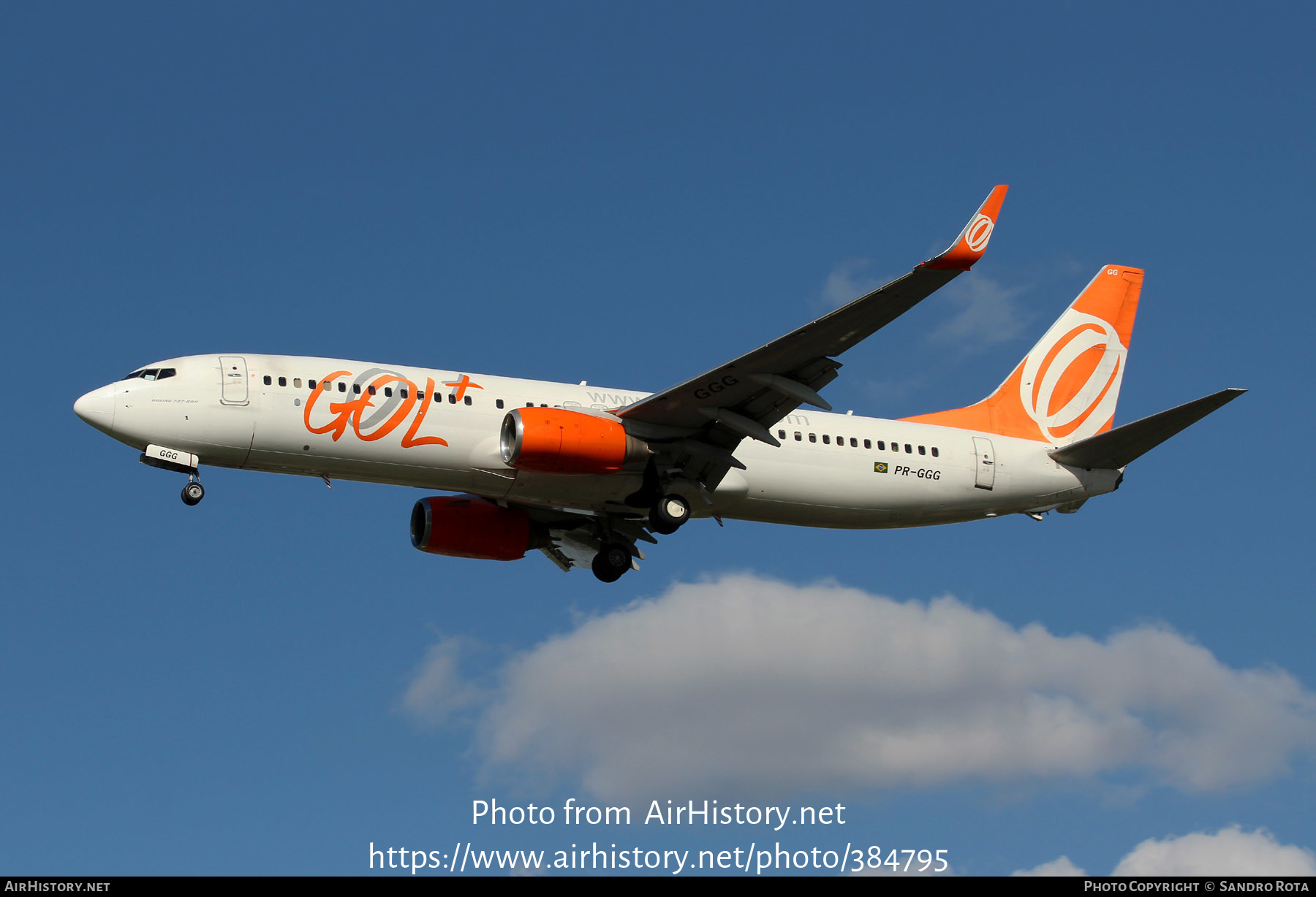 Aircraft Photo of PR-GGG | Boeing 737-8EH | GOL Linhas Aéreas | AirHistory.net #384795