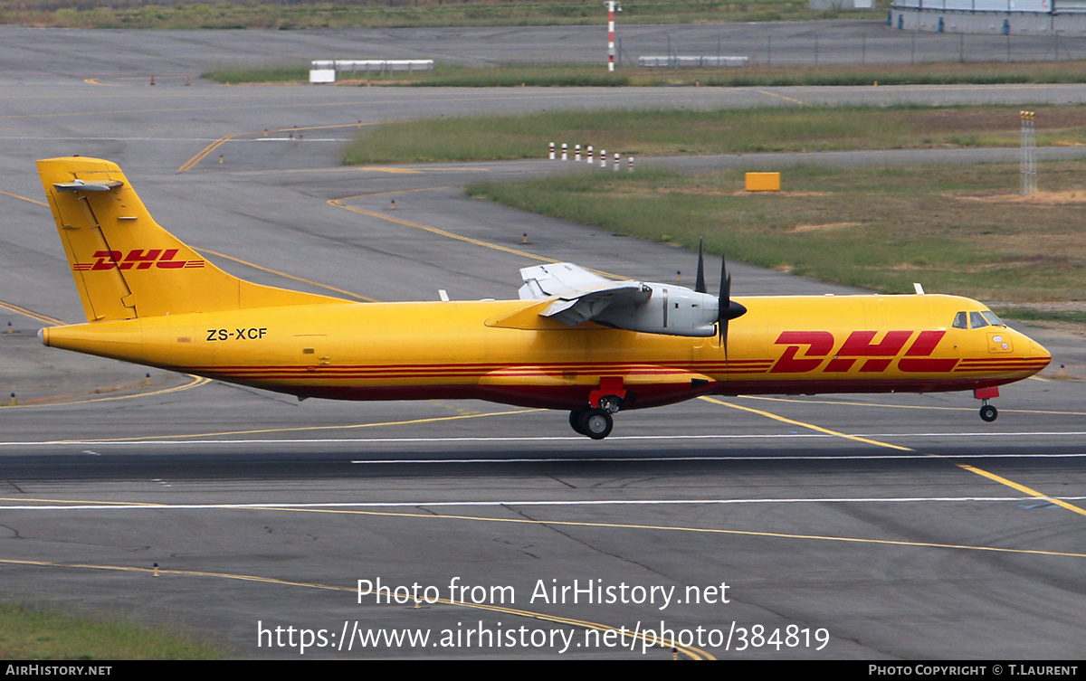 Aircraft Photo of ZS-XCF | ATR ATR-72-201/F | DHL International | AirHistory.net #384819