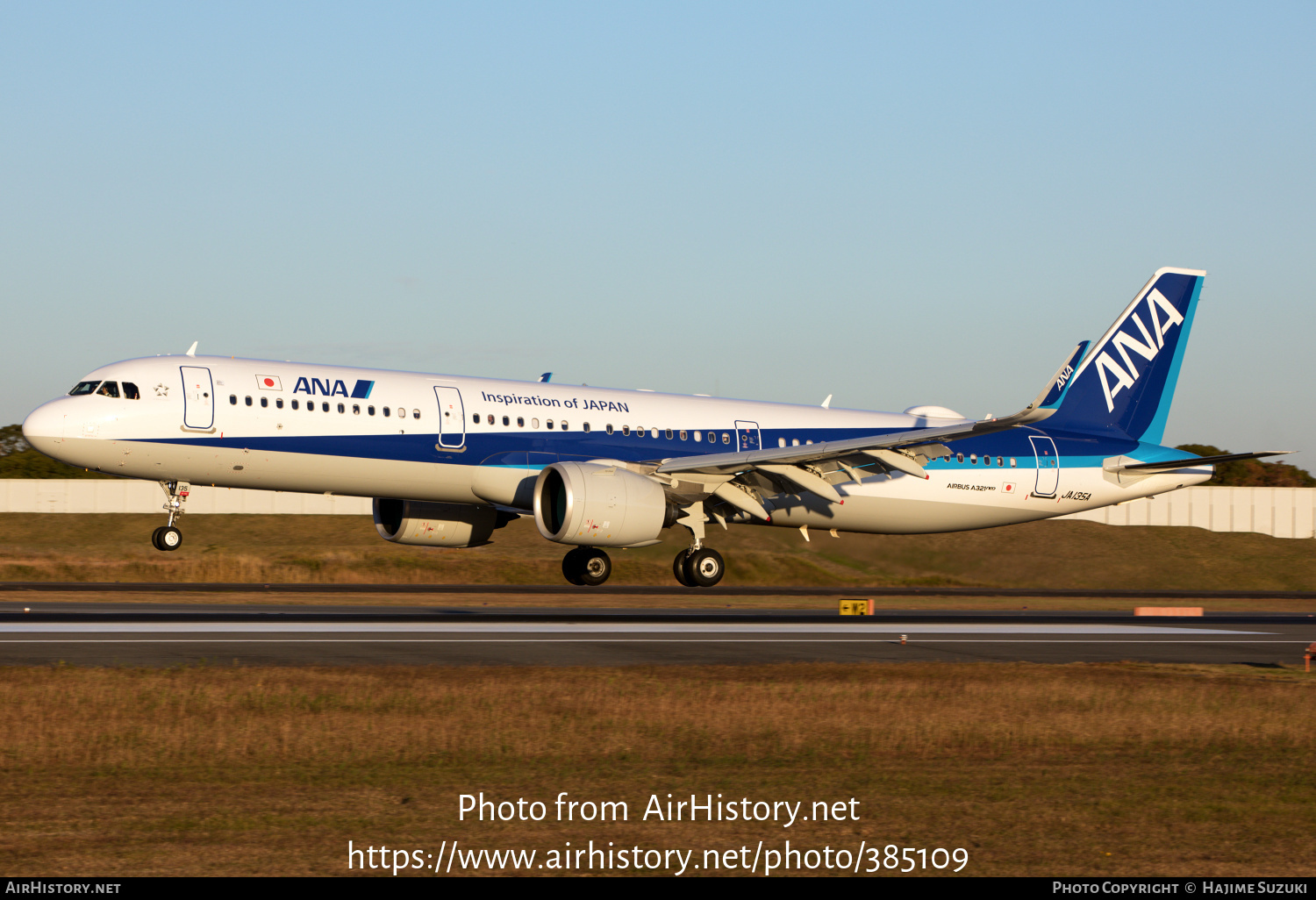 Aircraft Photo of JA135A | Airbus A321-272N | All Nippon Airways - ANA | AirHistory.net #385109