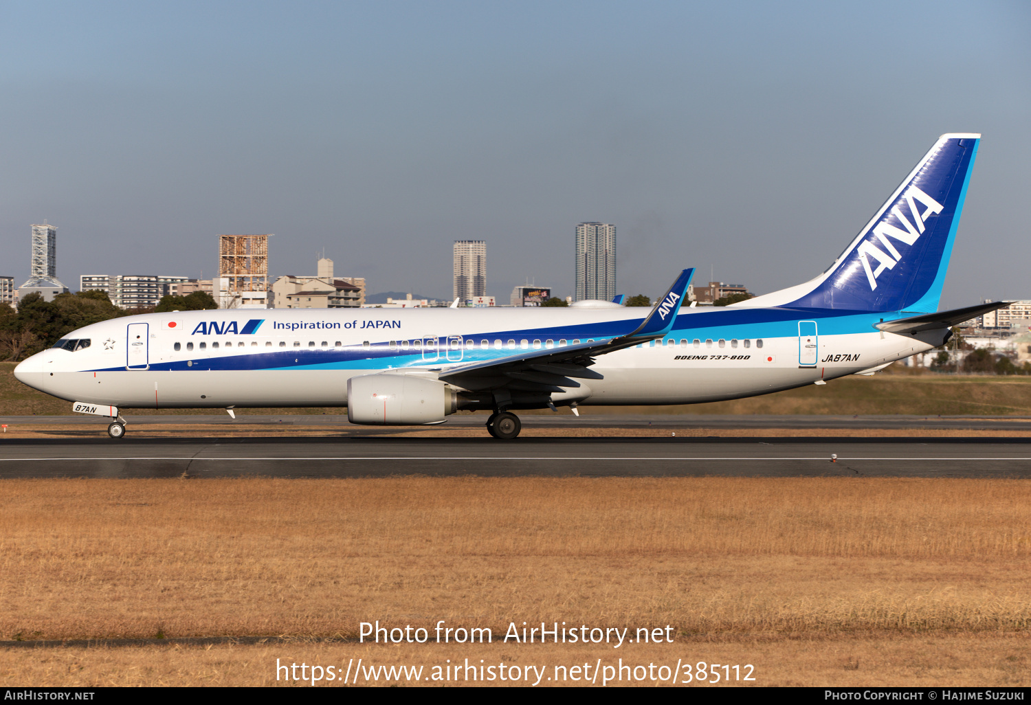 Aircraft Photo of JA87AN | Boeing 737-800 | All Nippon Airways - ANA | AirHistory.net #385112