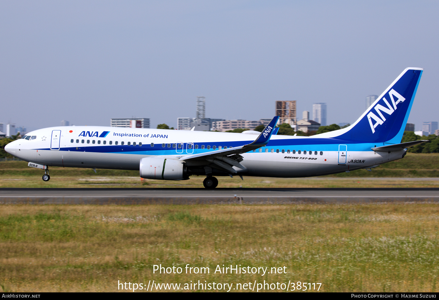 Aircraft Photo of JA90AN | Boeing 737-800 | All Nippon Airways - ANA | AirHistory.net #385117