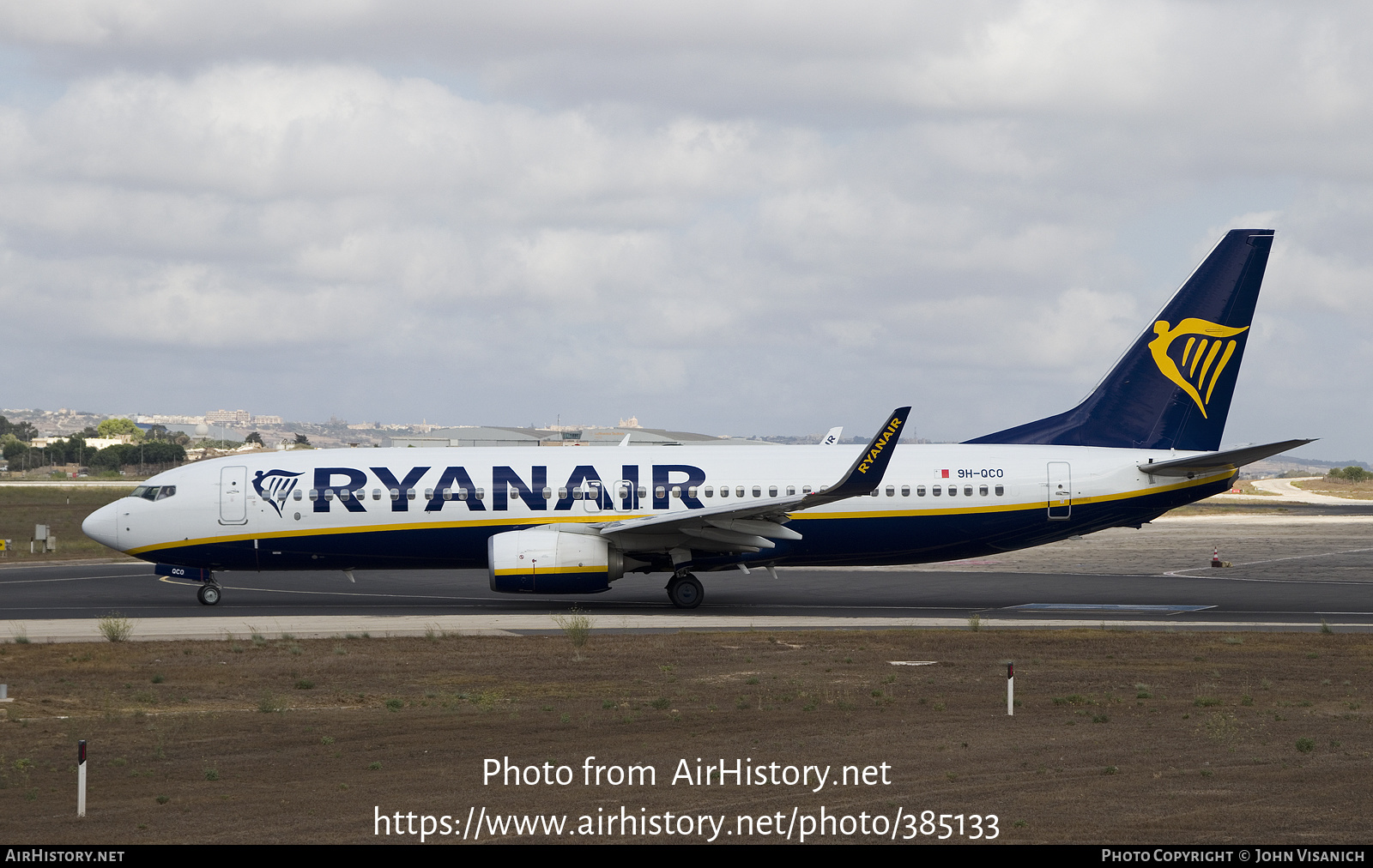 Aircraft Photo of 9H-QCO | Boeing 737-8AS | Ryanair | AirHistory.net #385133