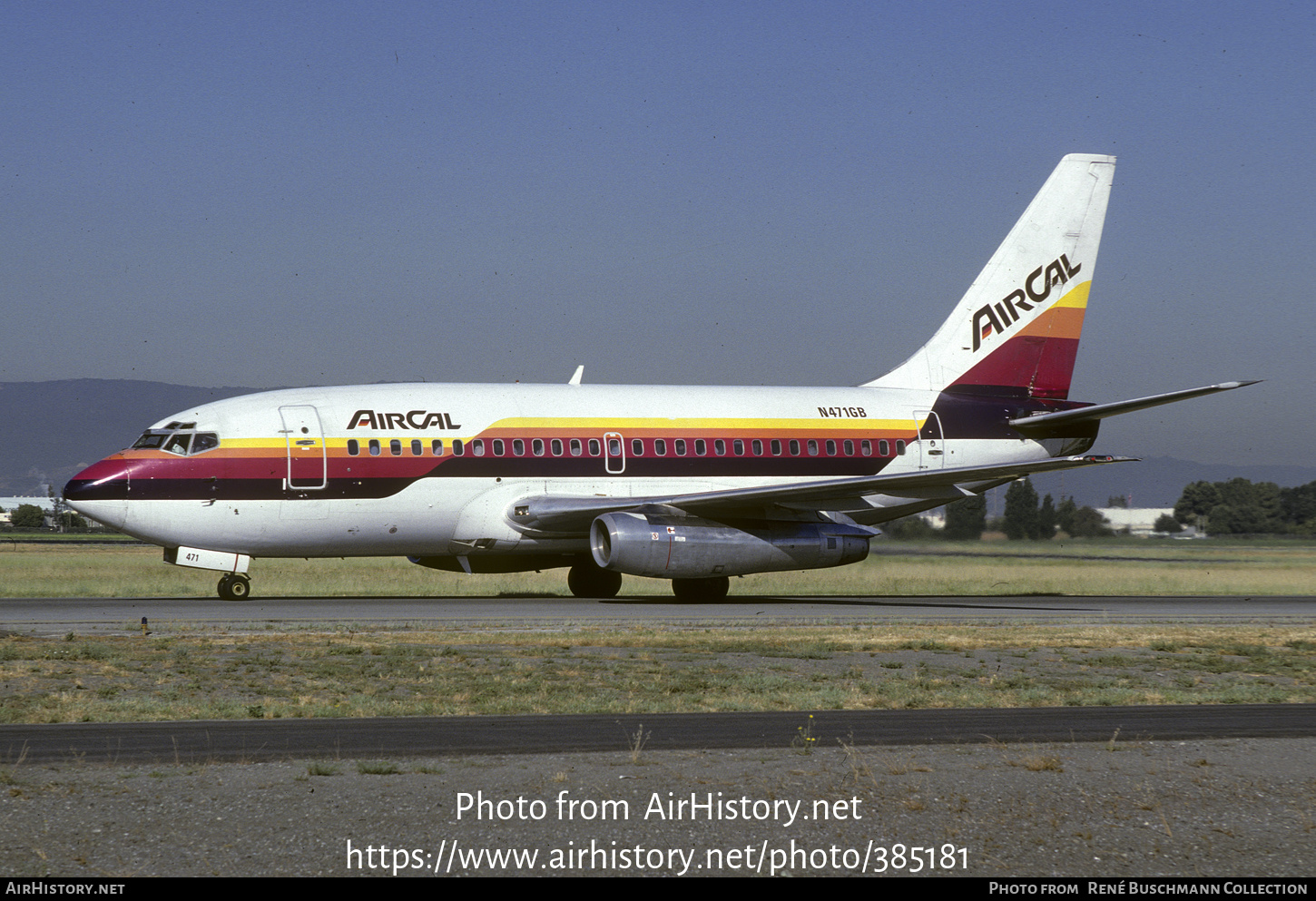 Aircraft Photo of N471GB | Boeing 737-159 | AirCal | AirHistory.net #385181