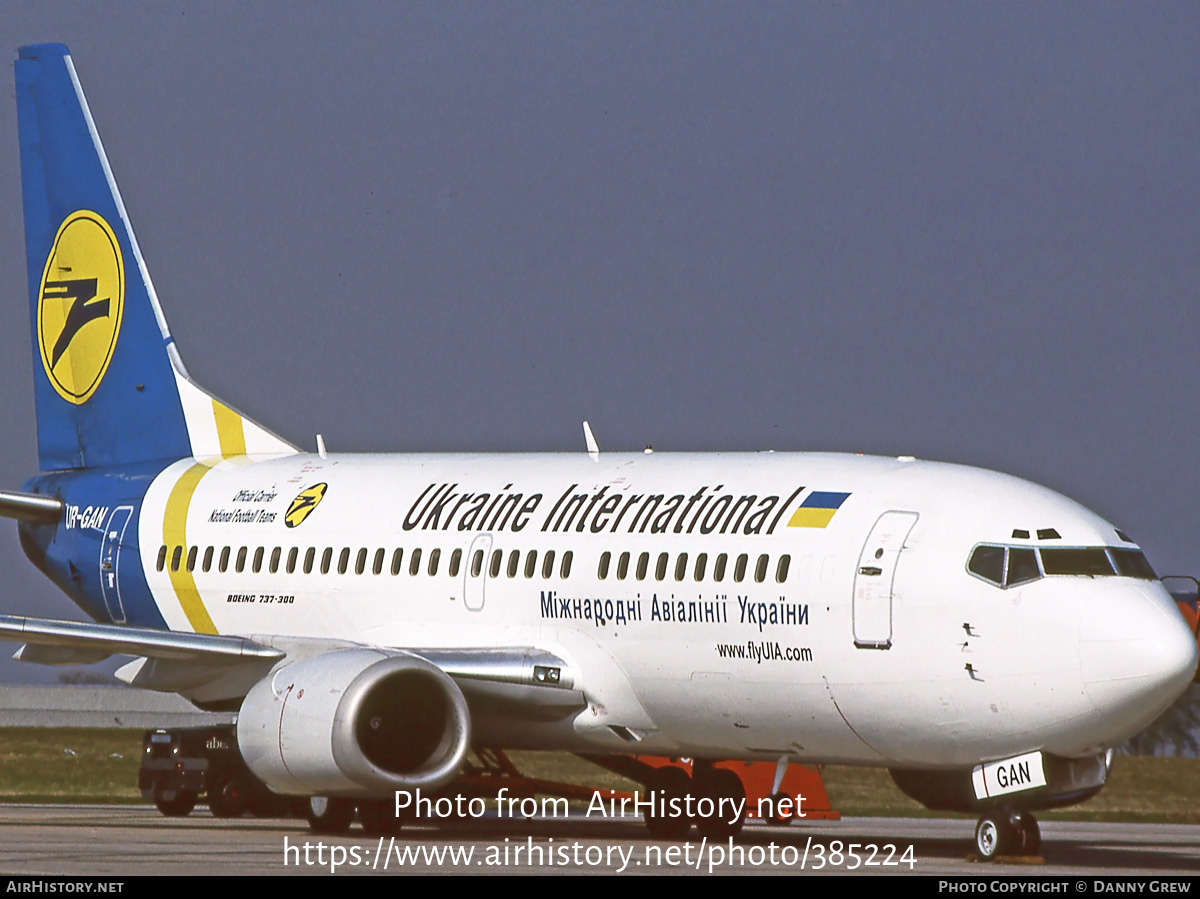 Aircraft Photo of UR-GAN | Boeing 737-36N | Ukraine International Airlines | AirHistory.net #385224