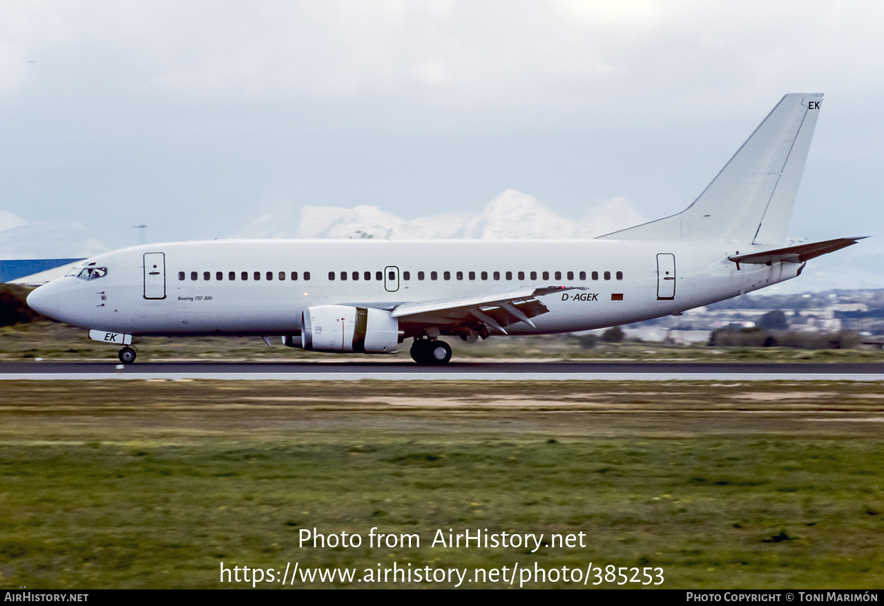 Aircraft Photo of D-AGEK | Boeing 737-3M8 | Germania | AirHistory.net #385253